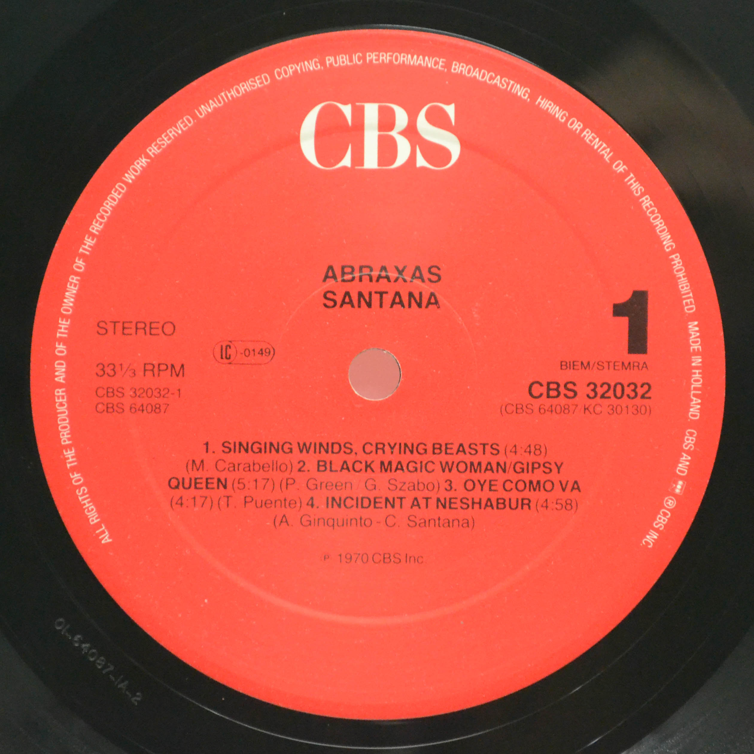 Santana — Abraxas, 1970
