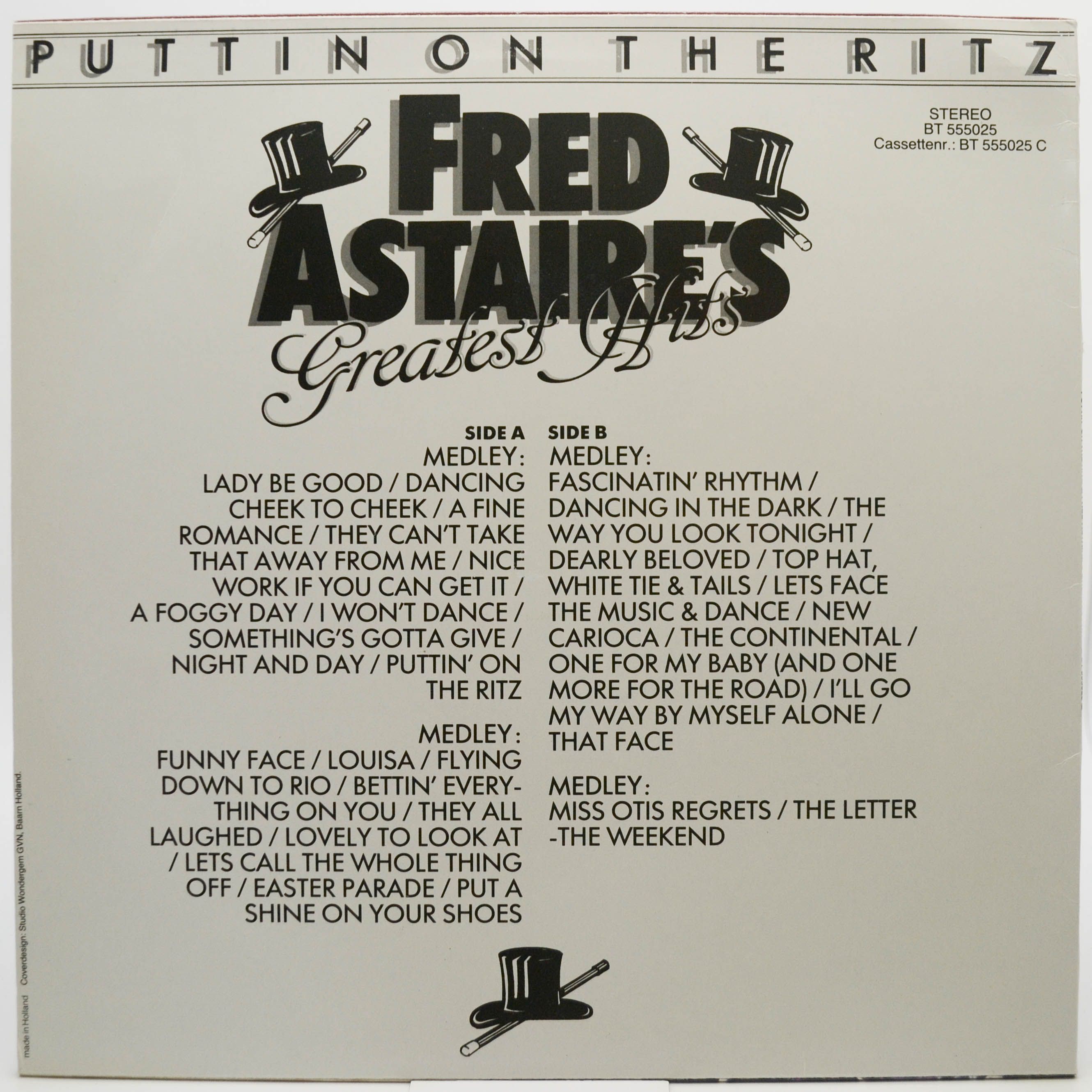 Fred Astaire — Puttin On The Ritz - Fred Astaire's Greatest Hits, 1978