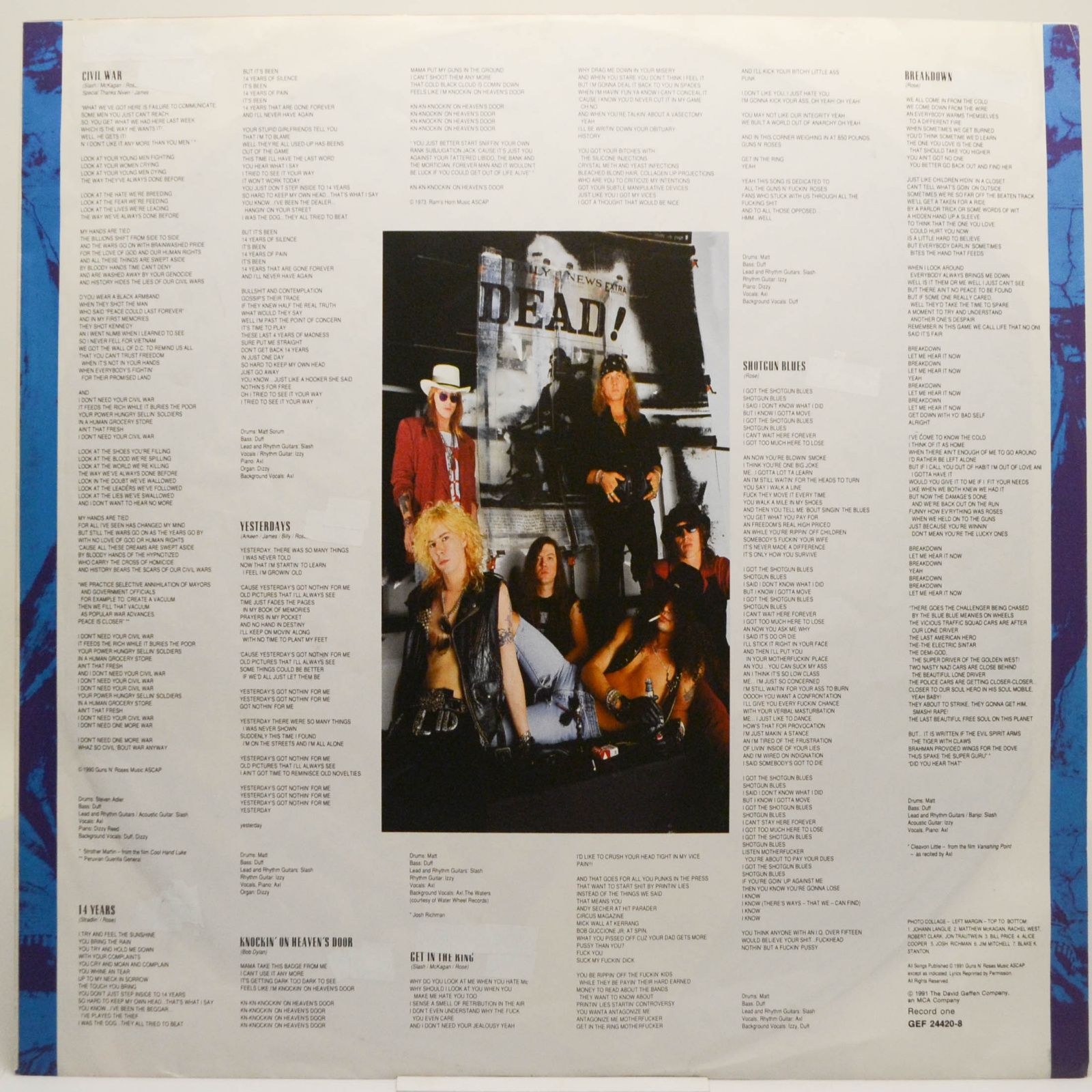 Guns N' Roses — Use Your Illusion II (2LP), 1991