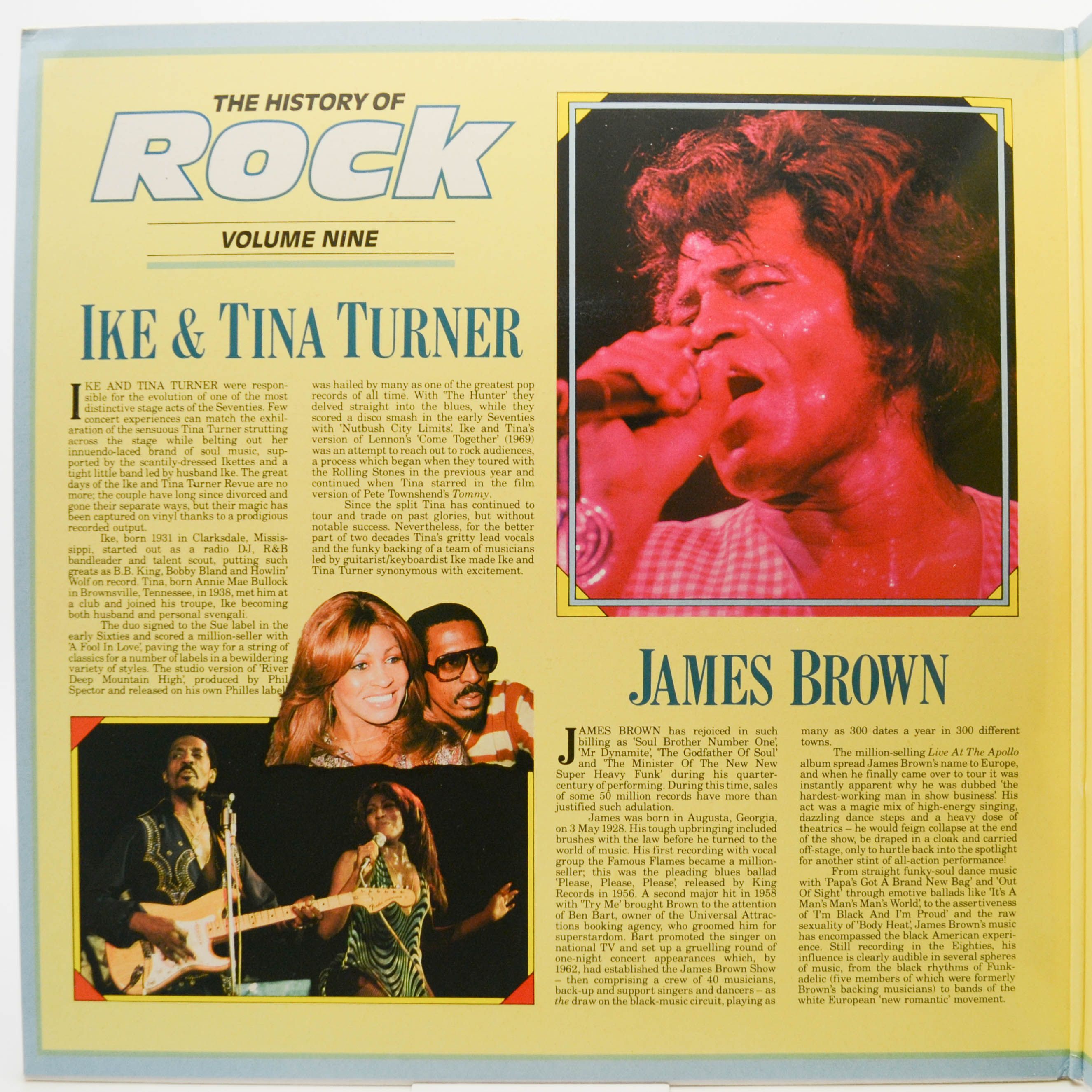 Ike & Tina Turner / James Brown / The Monkees / The Beach Boys — The History Of Rock (Volume Nine) (2LP, UK), 1982