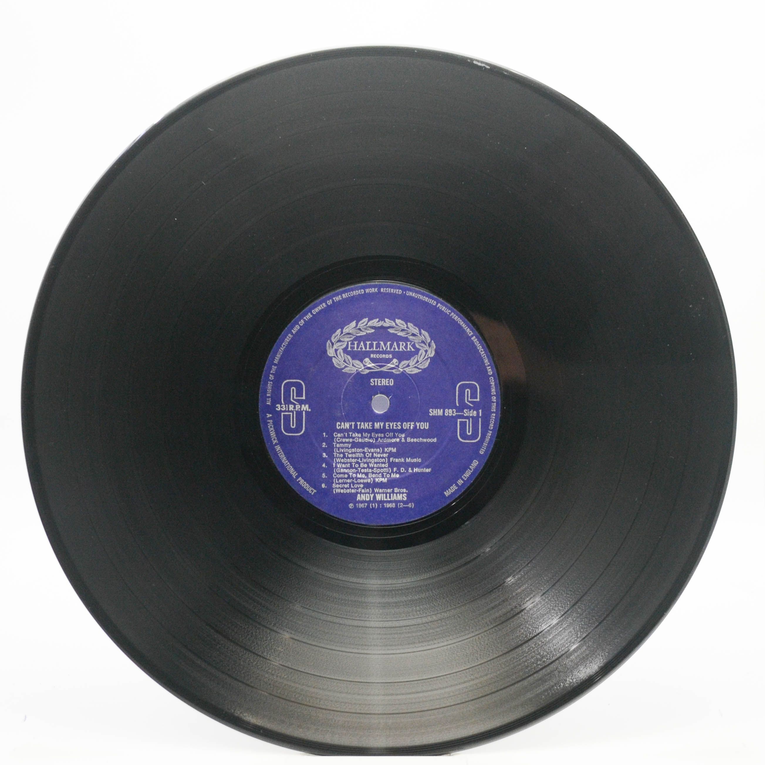 Andy Williams — Can't Take My Eyes Off You (UK), 1968