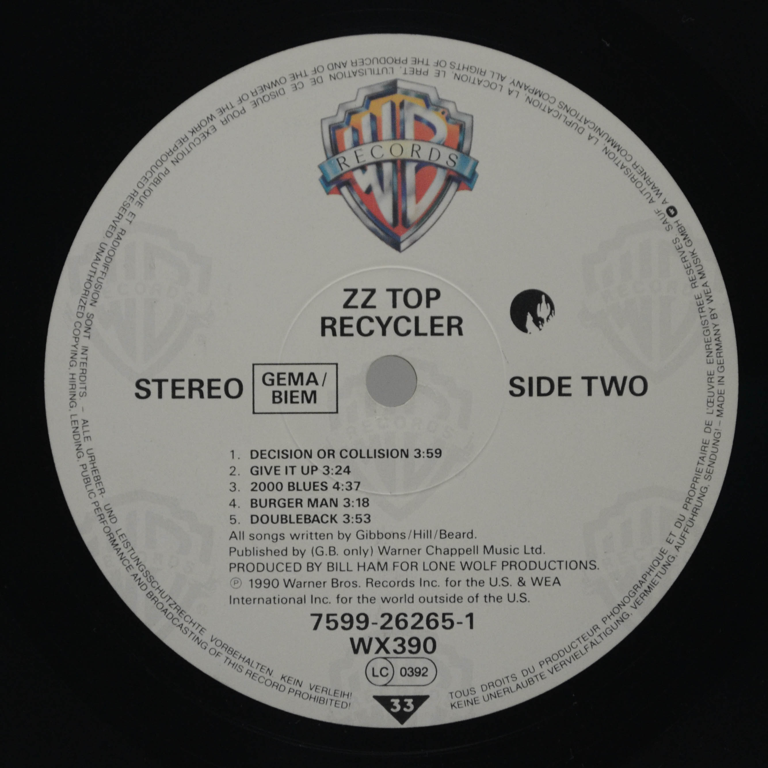 ZZ Top — Recycler, 1990