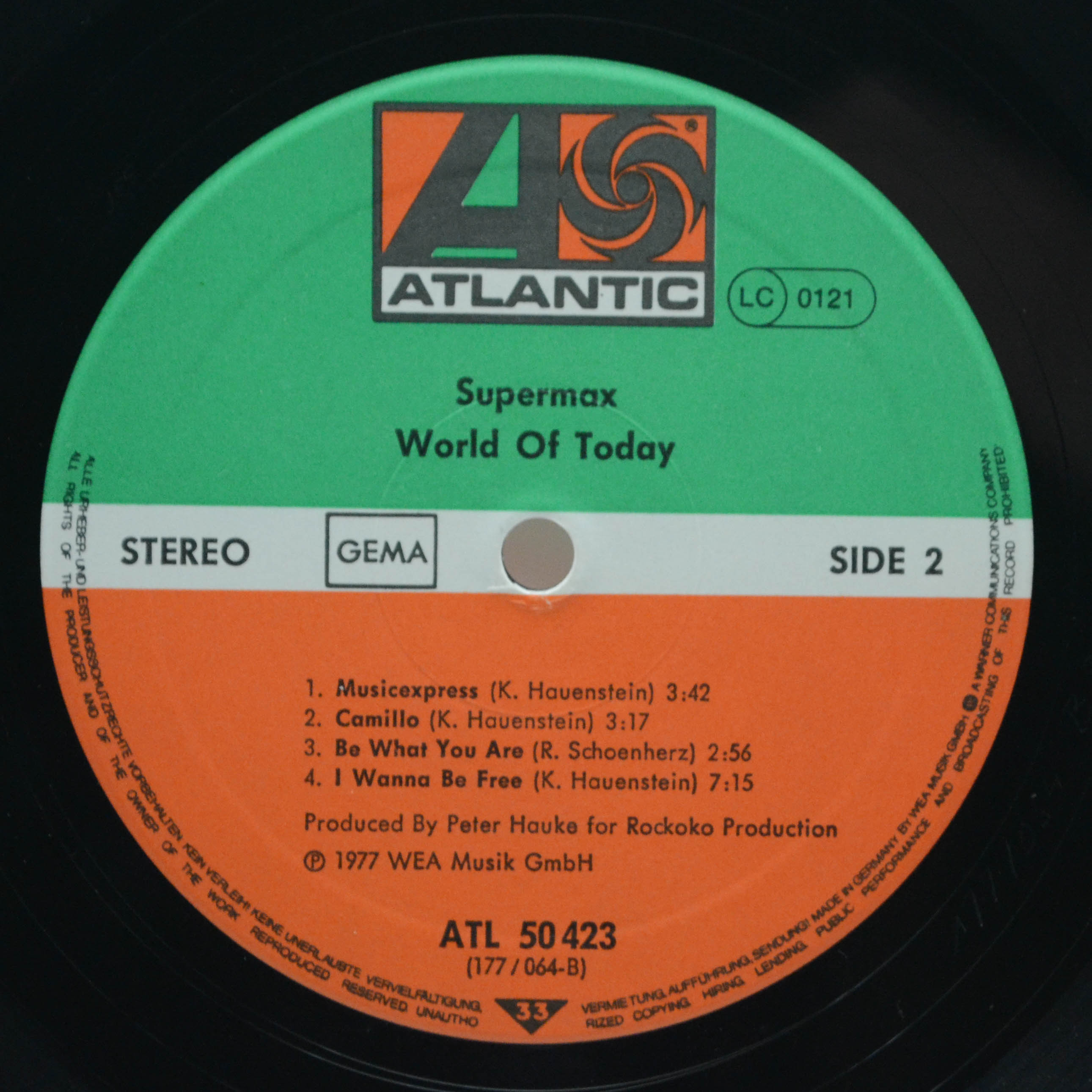 Supermax — World Of Today, 1977