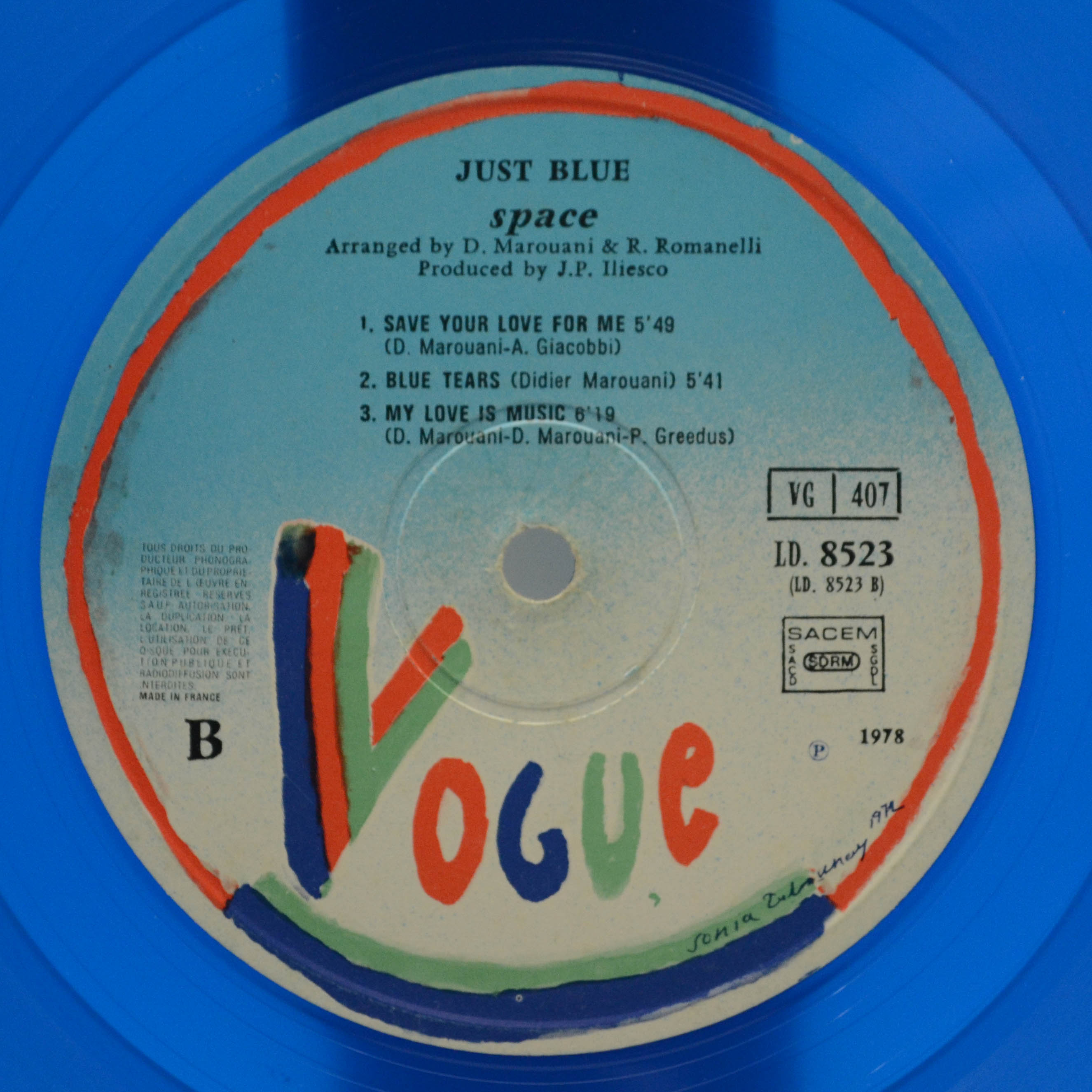 Space — Just Blue (France), 1978