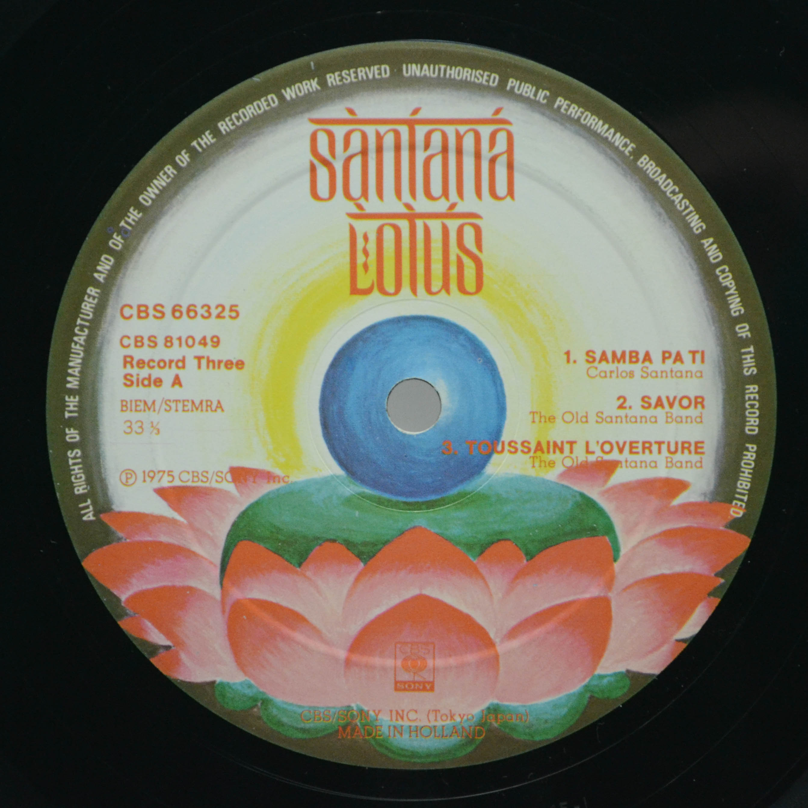 Santana — Lotus (3LP), 1974