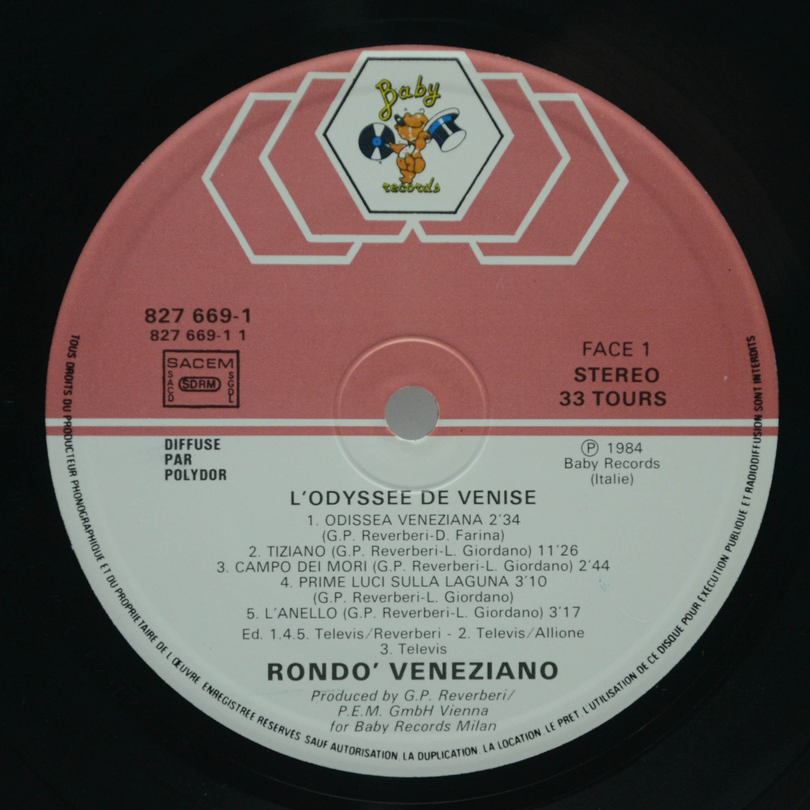 Rondo' Veneziano — L'odyssée De Venise, 1985