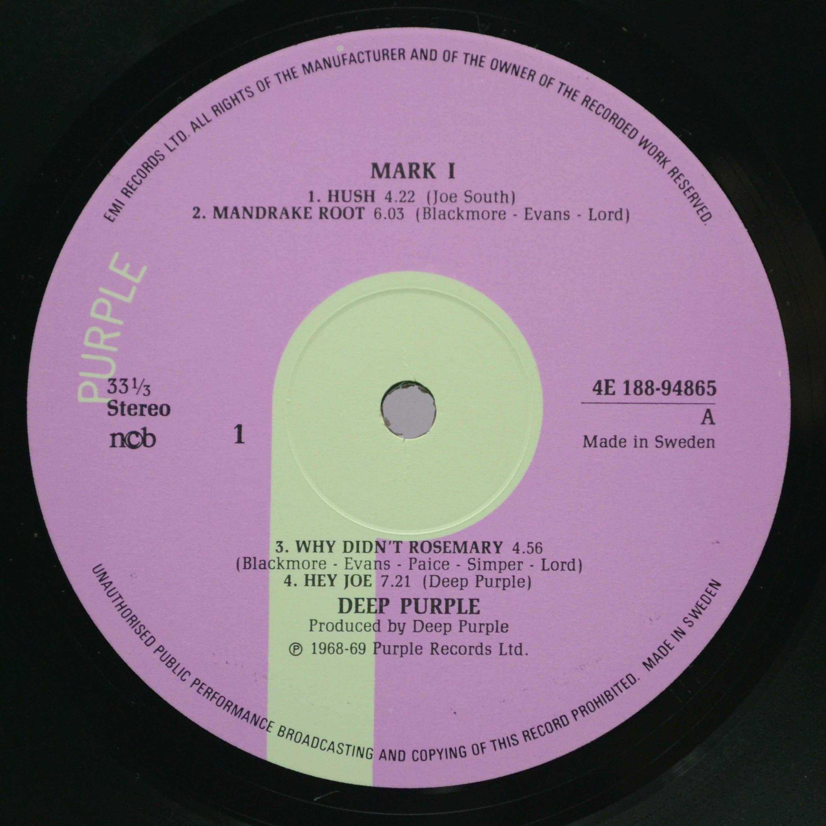 Deep Purple — Mark I & II (2LP), 1973