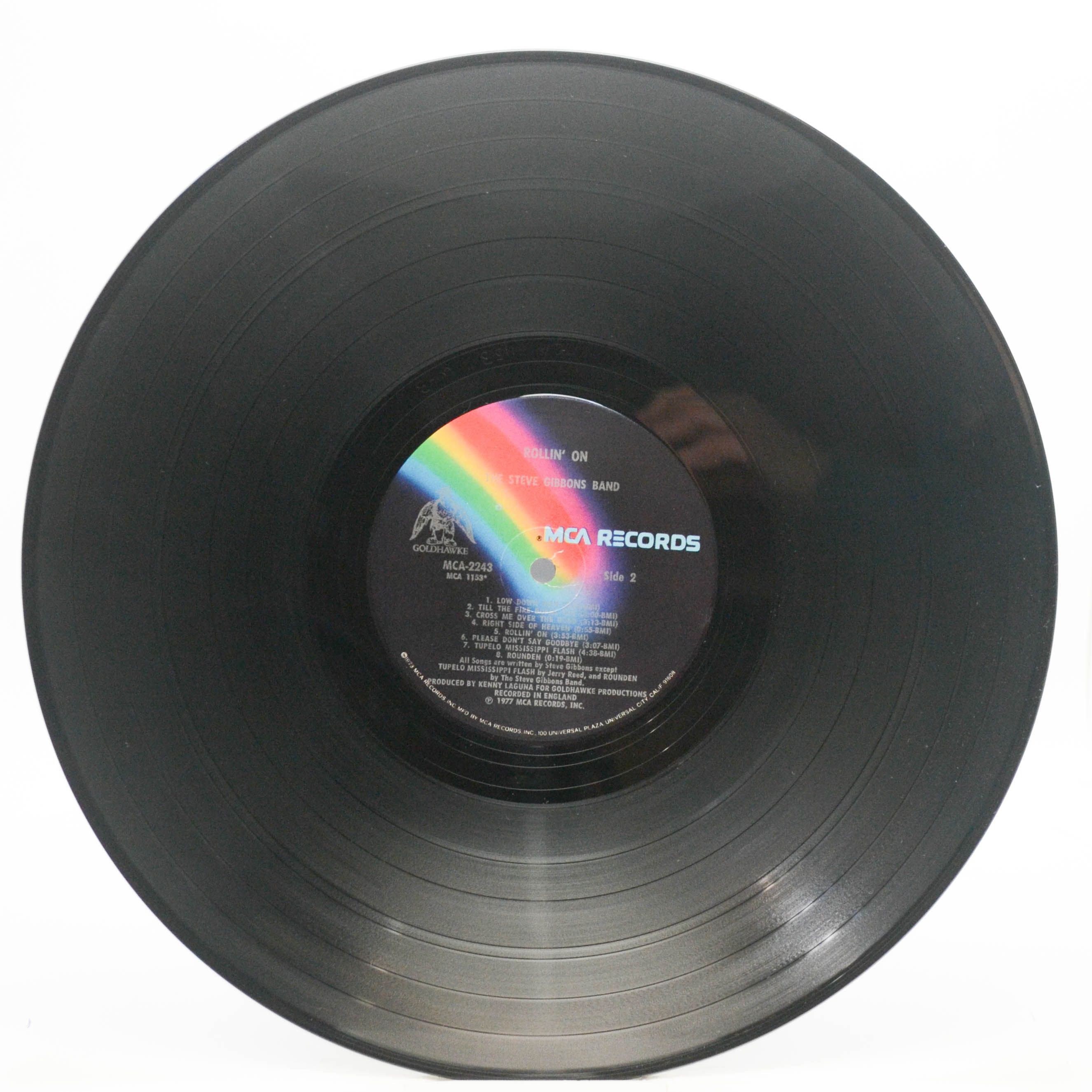 Виниловая пластинка Steve Gibbons Band — Rollin' On (USA), 1977