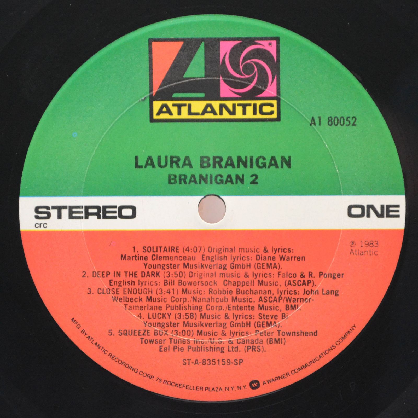 Laura Branigan — Branigan 2, 1983