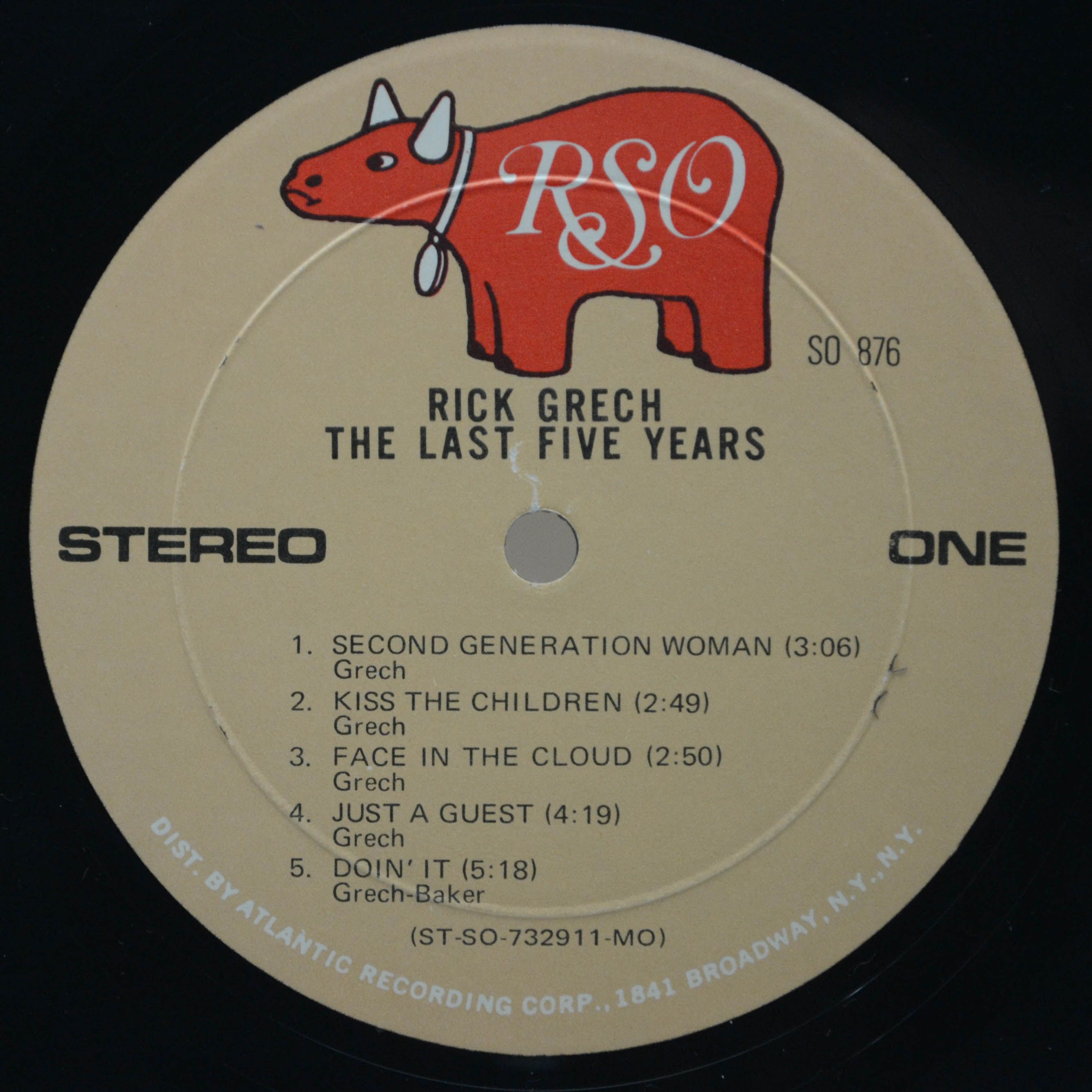 Виниловая пластинка Rick Grech — The Last Five Years (USA), 1973