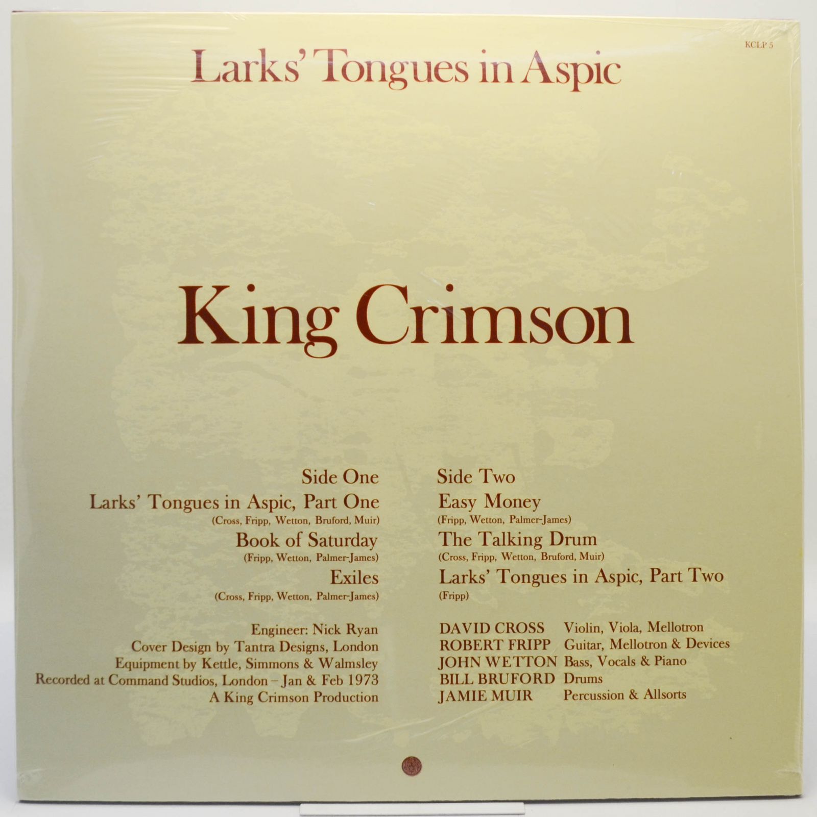 King Crimson — Larks' Tongues In Aspic (UK), 1973