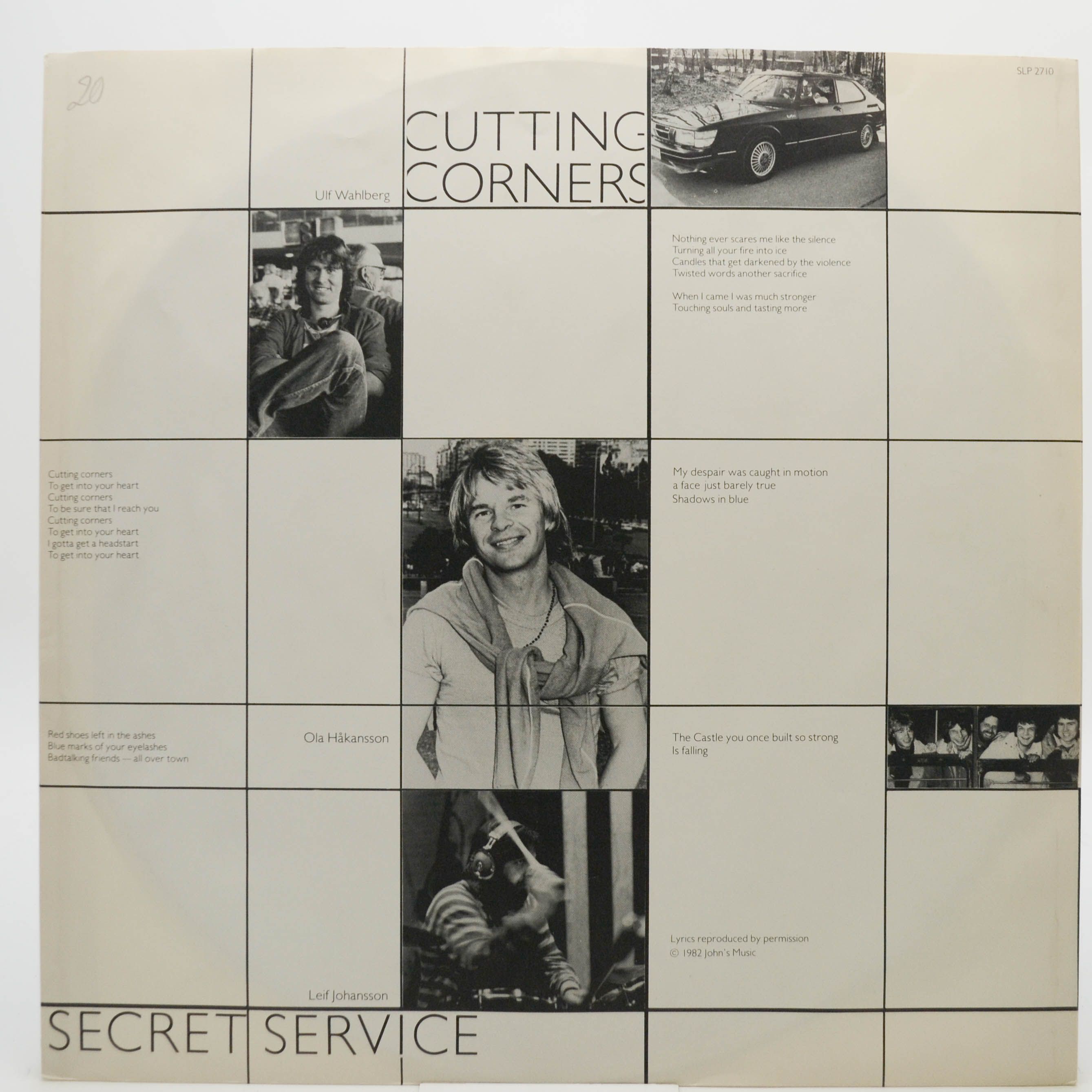 Secret Service — Cutting Corners (1-st, Sweden), 1982