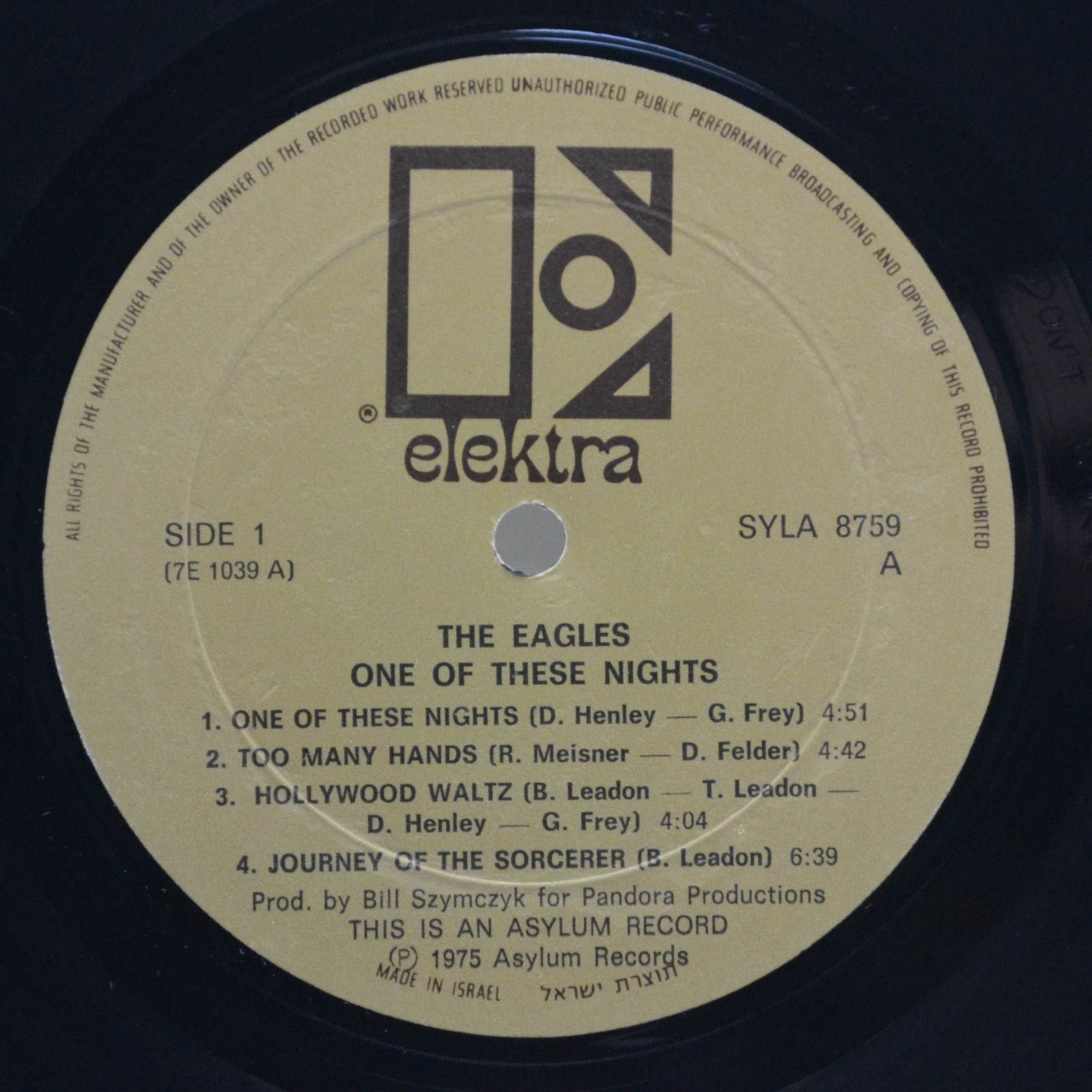 Eagles — One Of These Nights, 1975