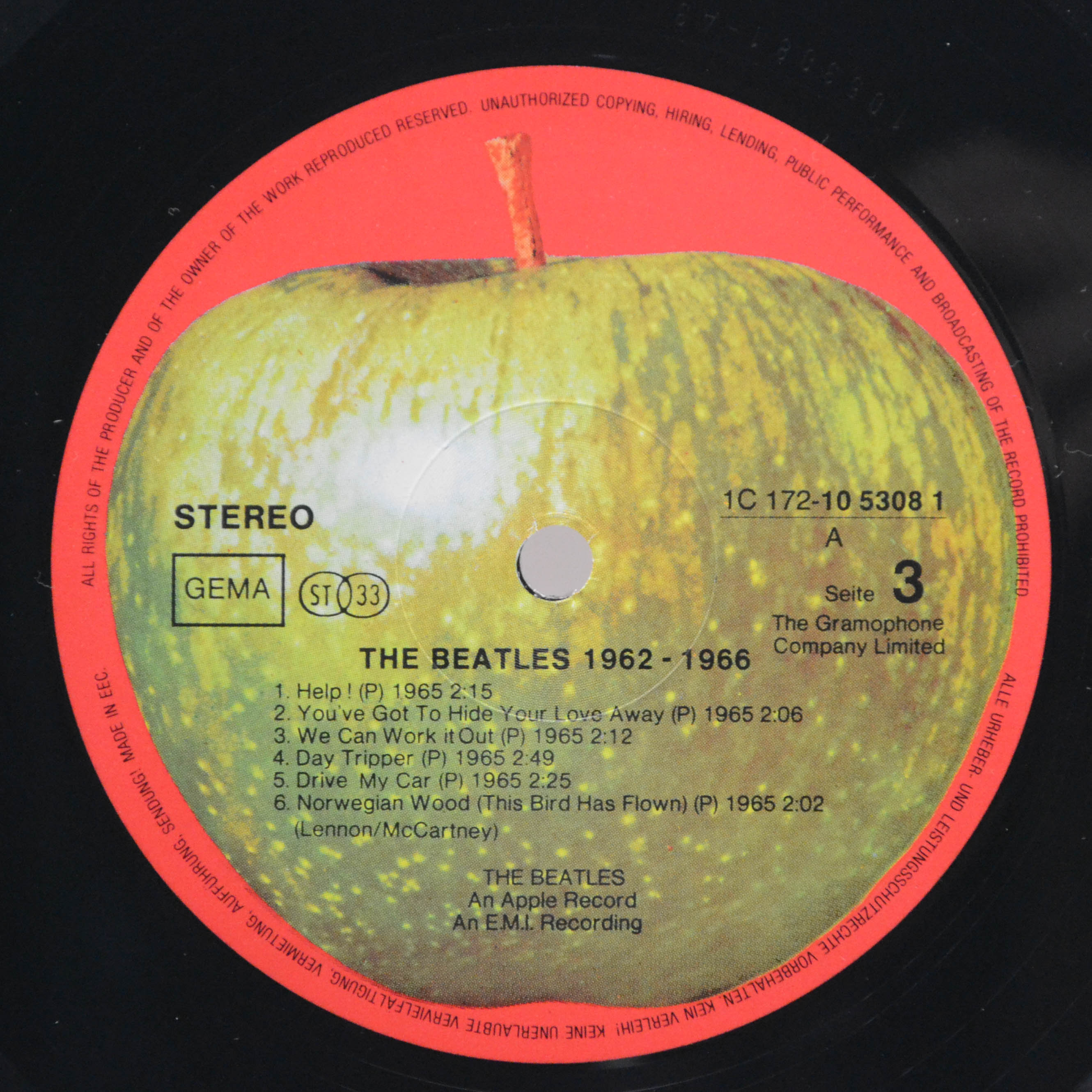 Beatles — 1962-1966 (2LP), 1973