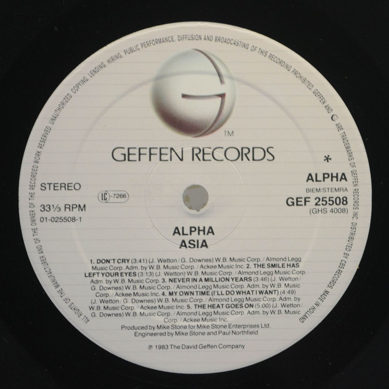 Asia — Alpha, 1983
