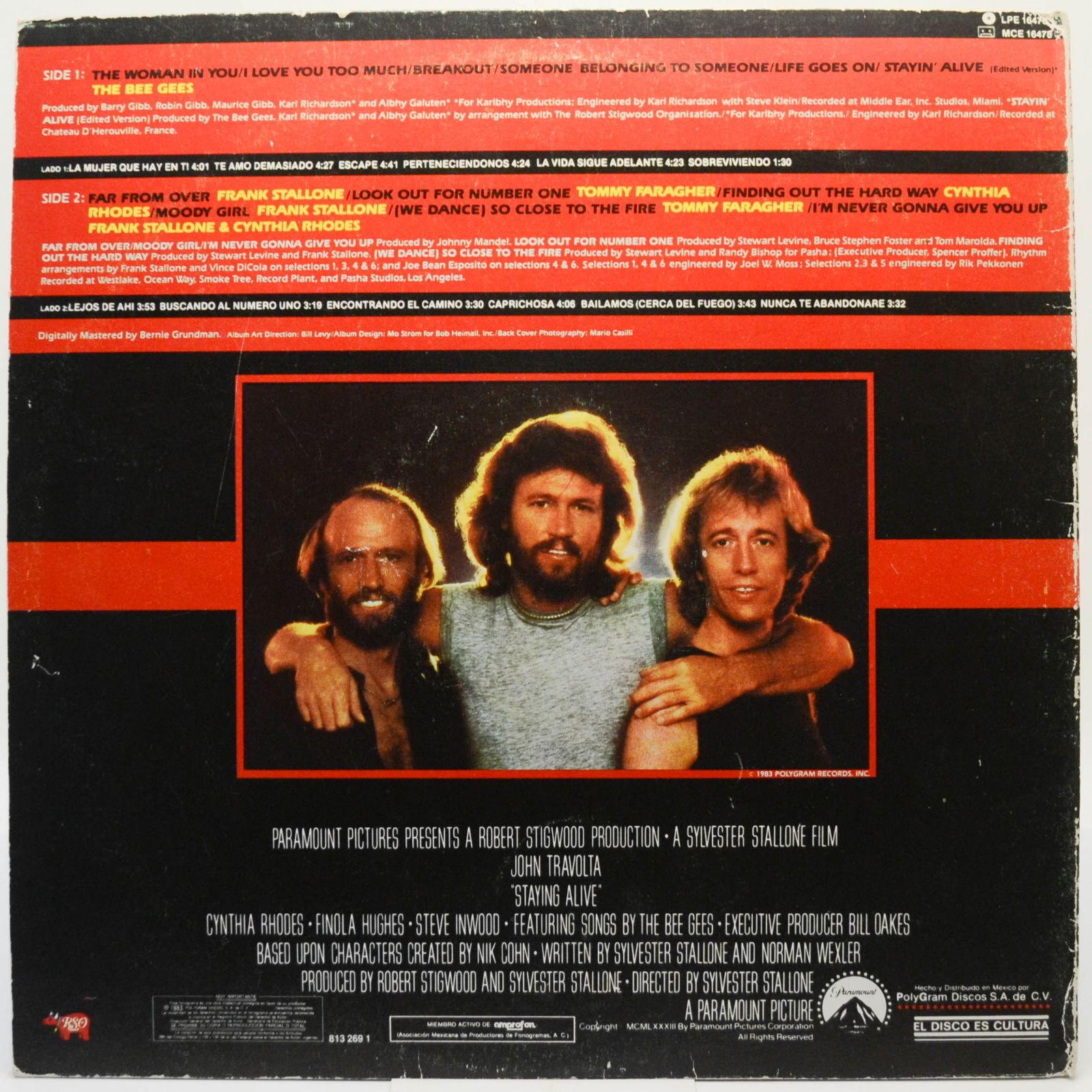 Various — The Original Motion Picture Soundtrack - Staying Alive, 1983