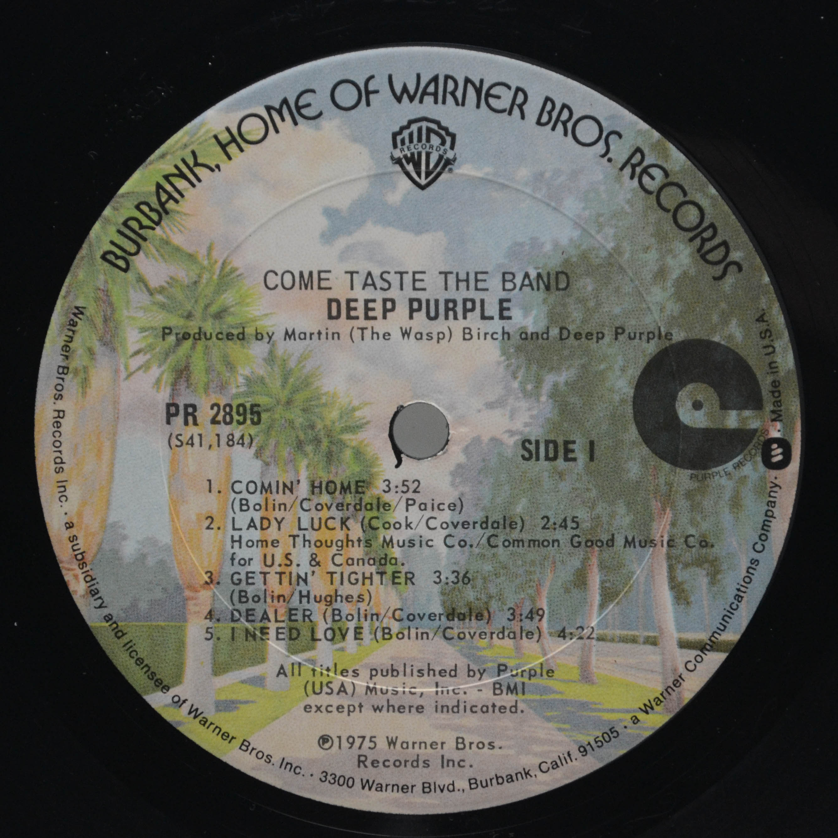 Виниловая пластинка Deep Purple — Come Taste The Band (USA), 1975