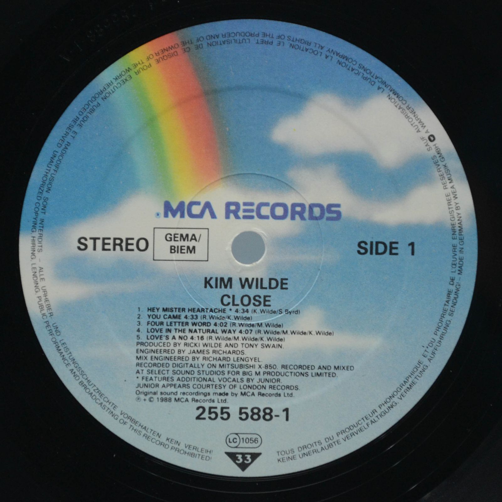 Kim Wilde — Close, 1988