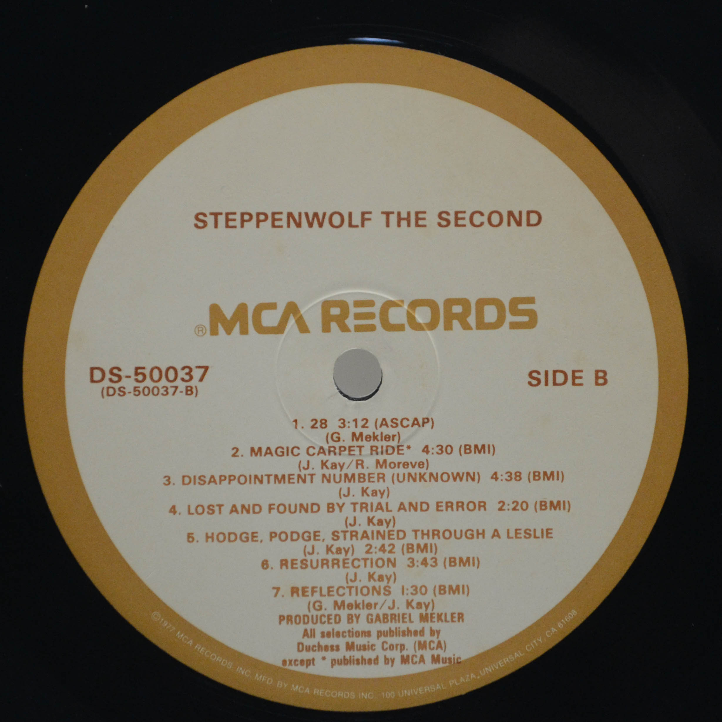 Виниловая пластинка Steppenwolf — The Second (USA), 1968