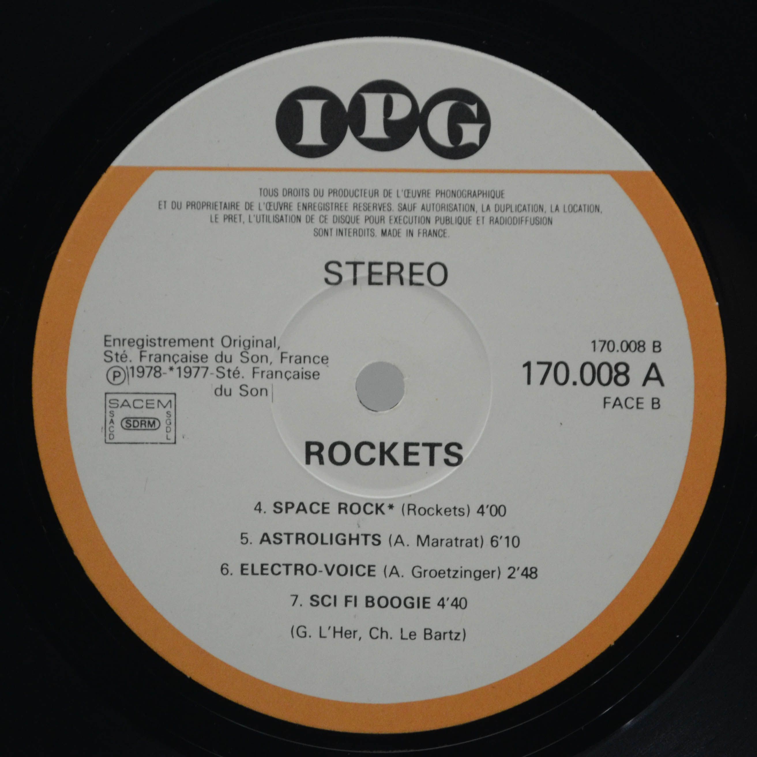 Rockets — On The Road Again (1-st, France), 1978