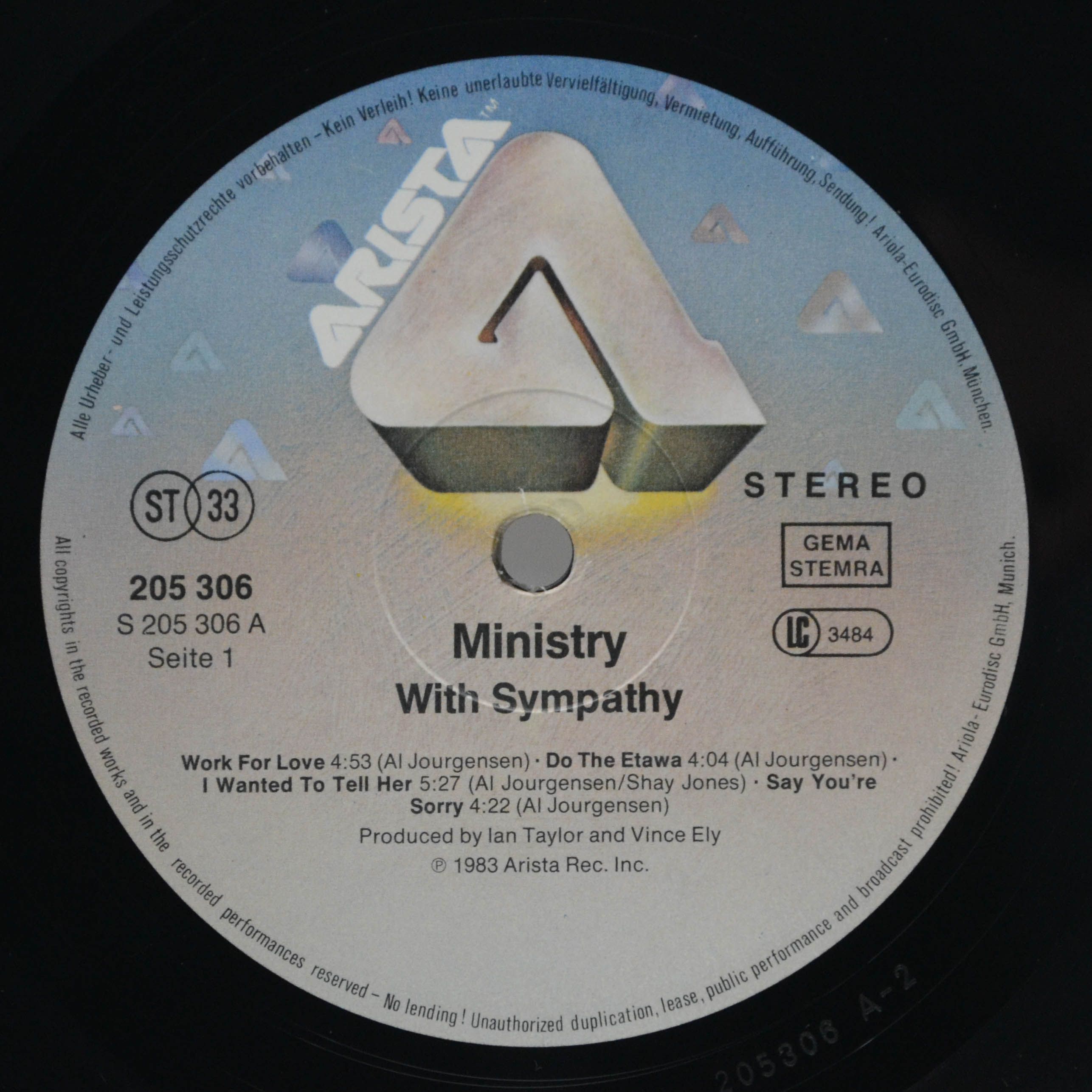 Ministry — With Sympathy, 1983