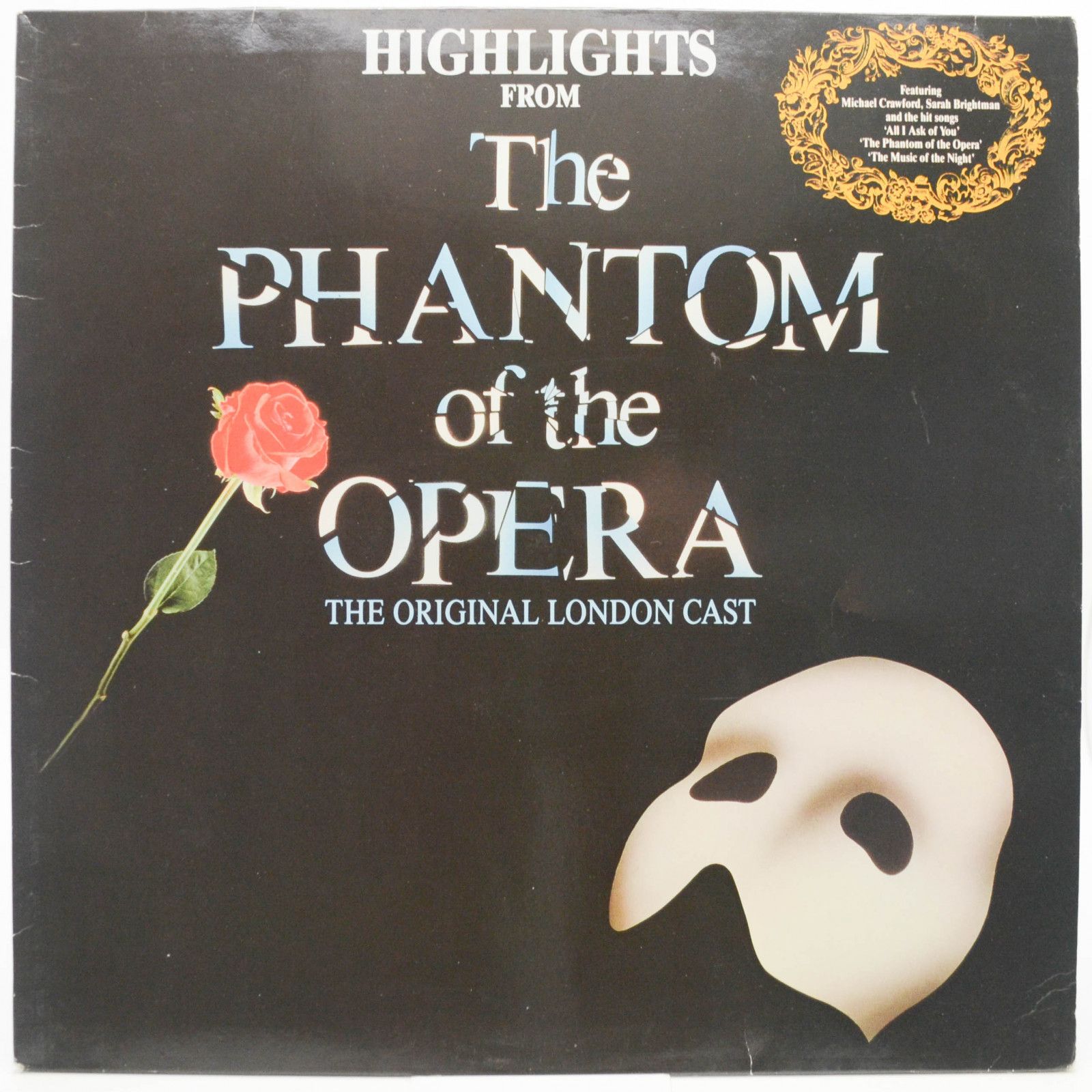 Andrew Lloyd Webber, The Original London Cast — Highlights From The Phantom Of The Opera, 1987