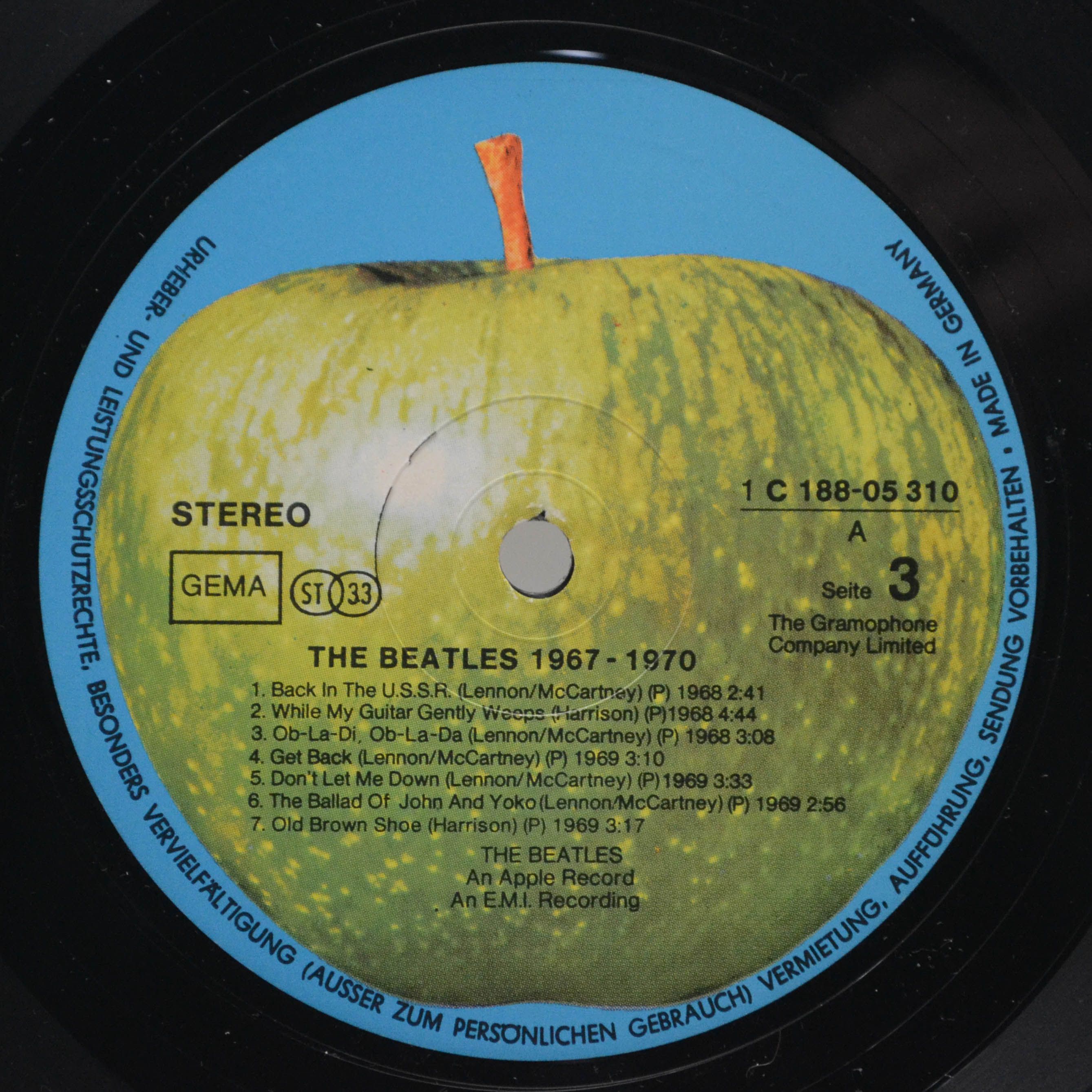 Beatles — 1967-1970 (2LP), 1973