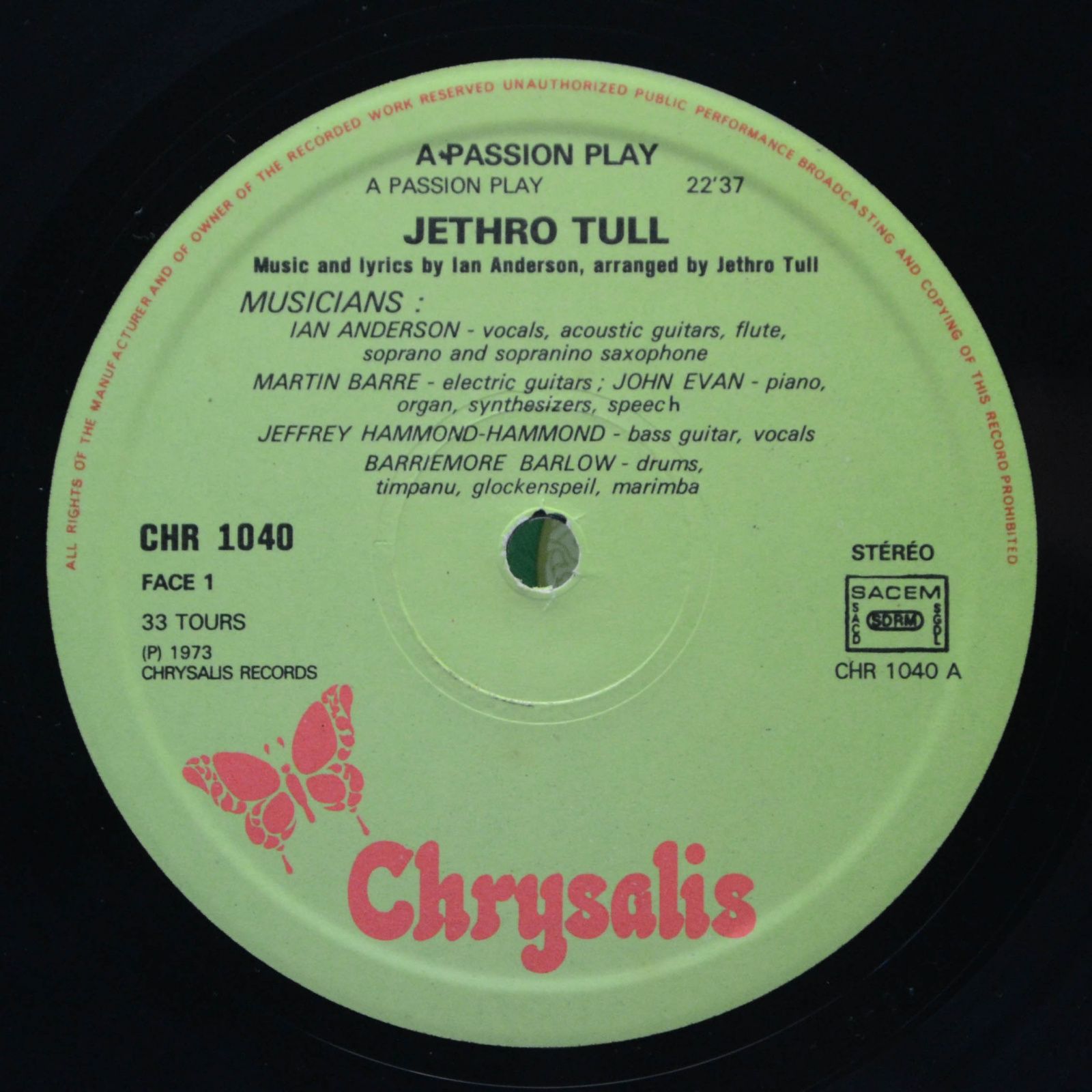 Jethro Tull — A Passion Play, 1973