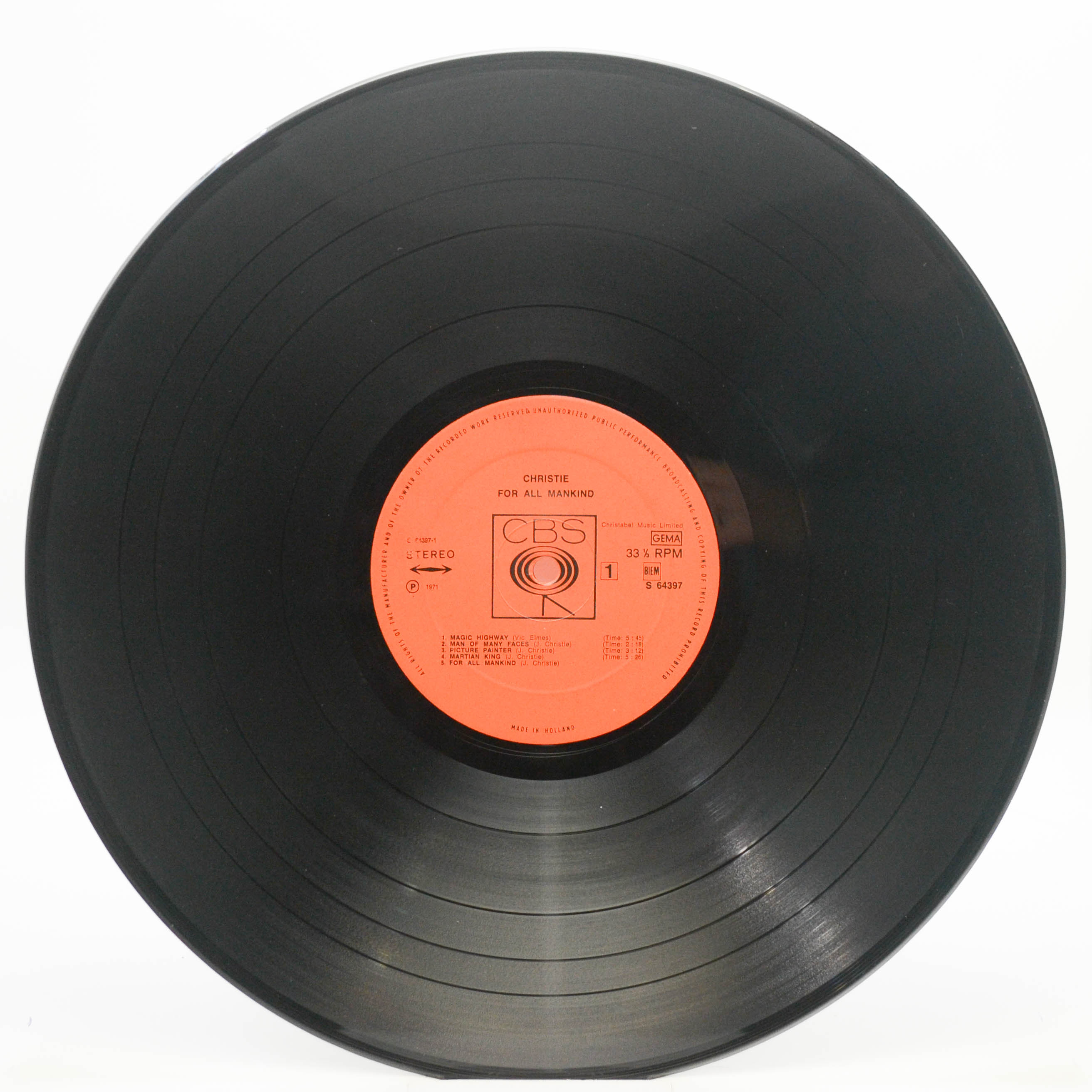 Christie — For All Mankind, 1971