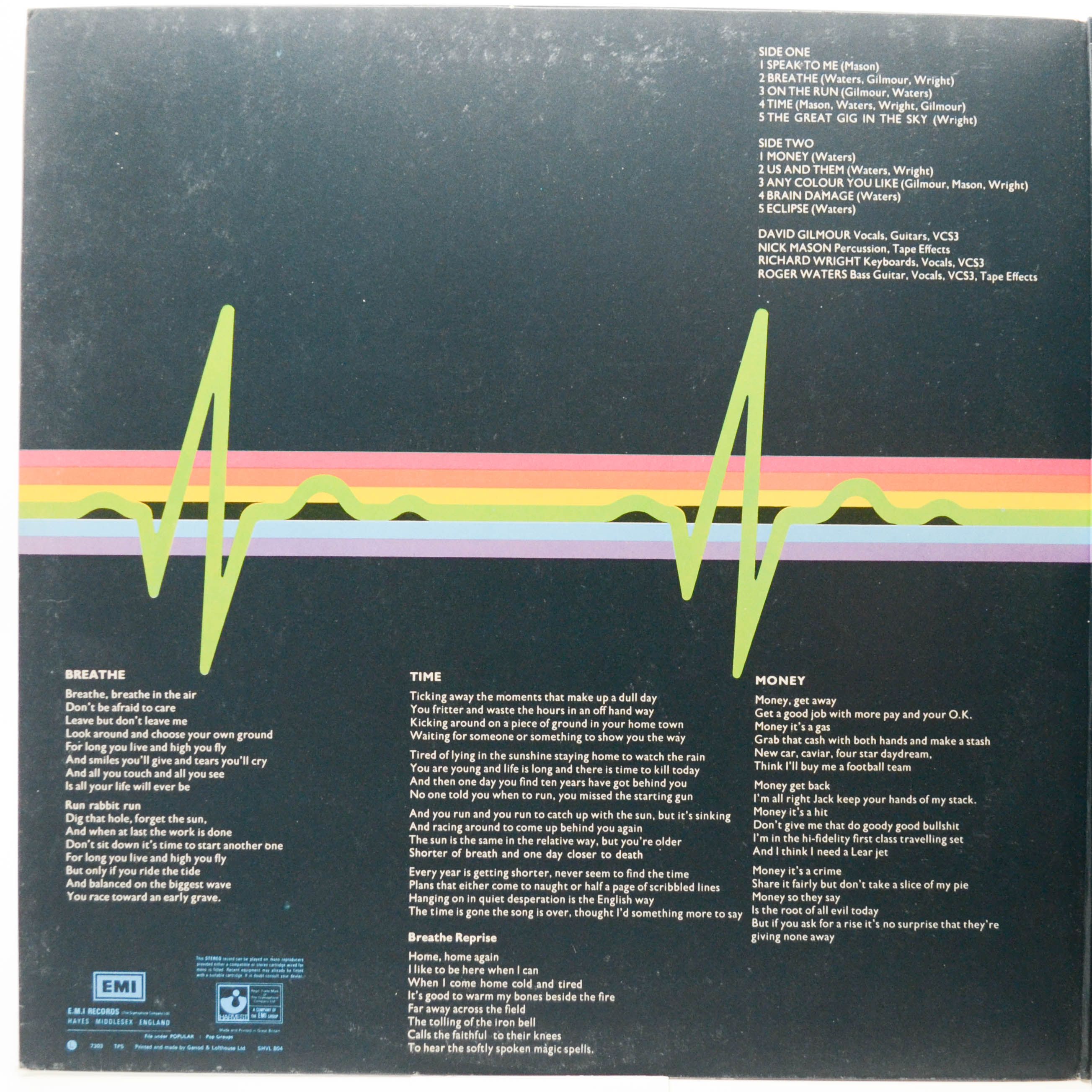 Pink Floyd — The Dark Side Of The Moon (UK), 1973