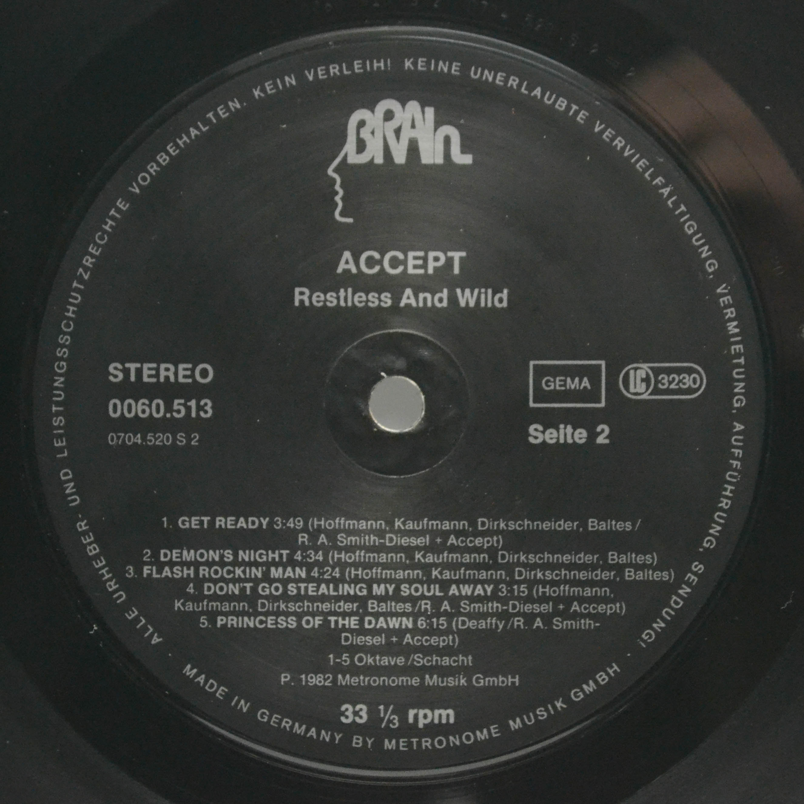 Accept — Restless And Wild, 1982