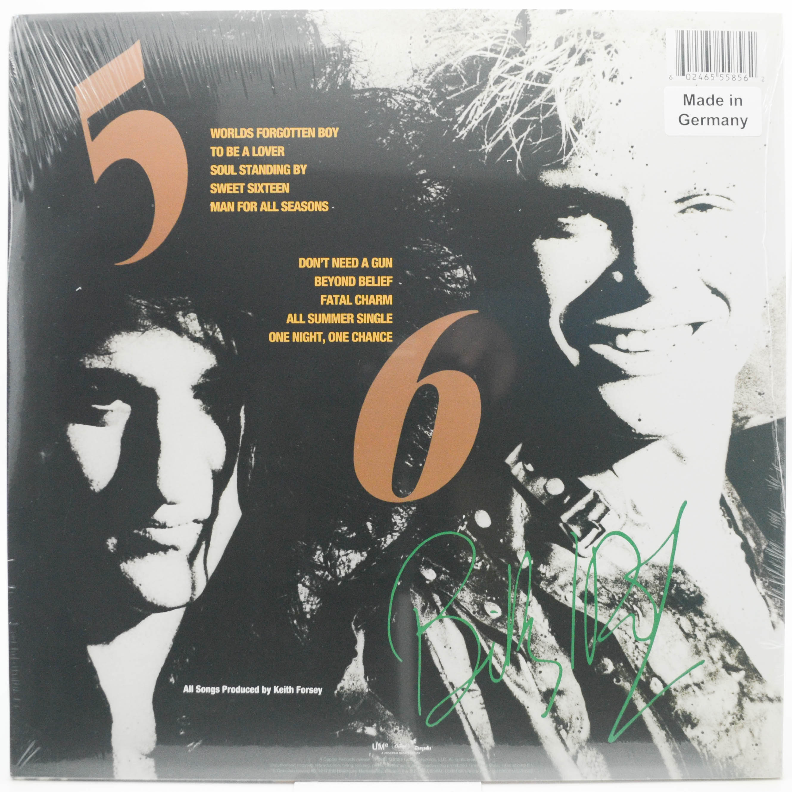 Billy Idol — Whiplash Smile, 1986