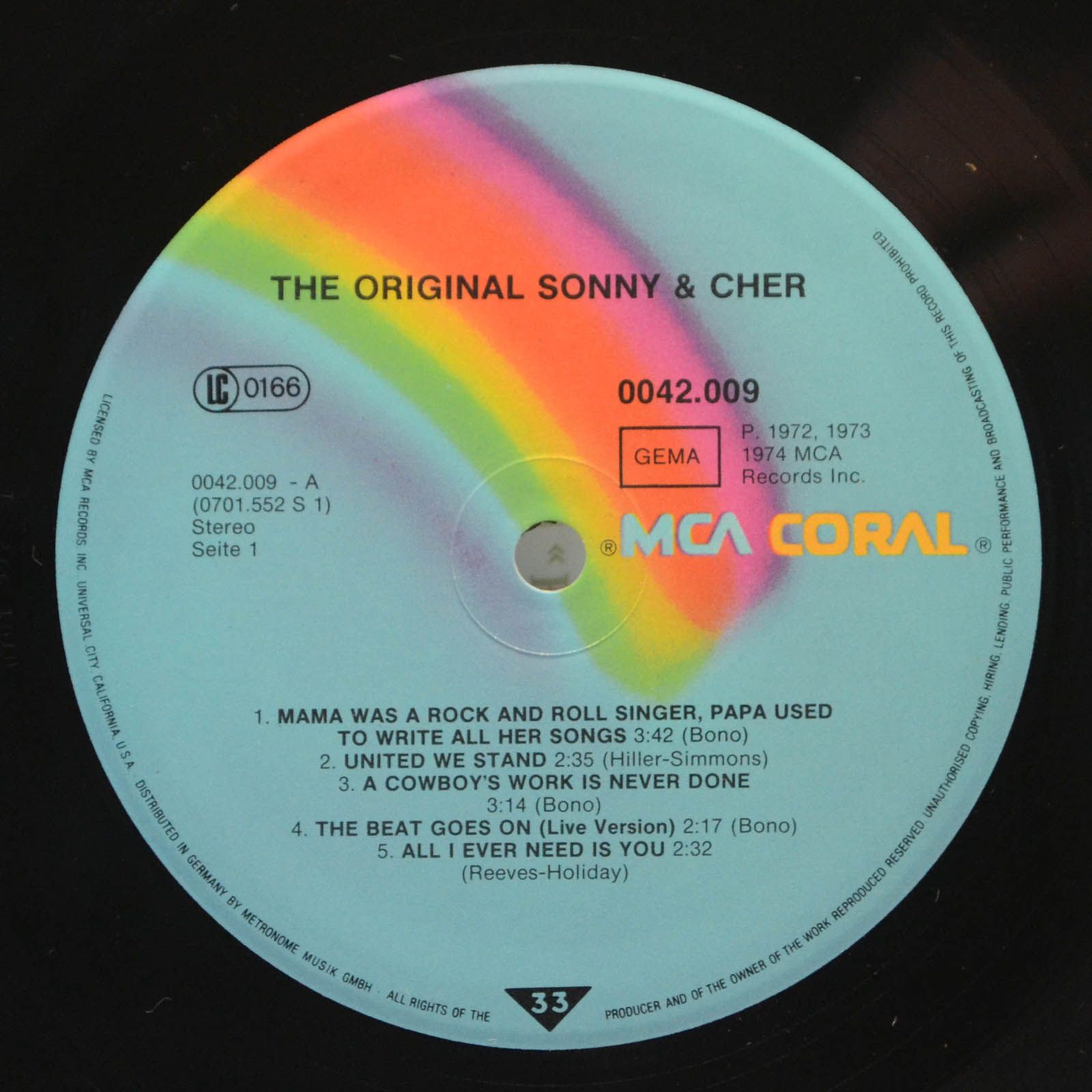 Sonny & Cher — The Original Sonny & Cher, 1977