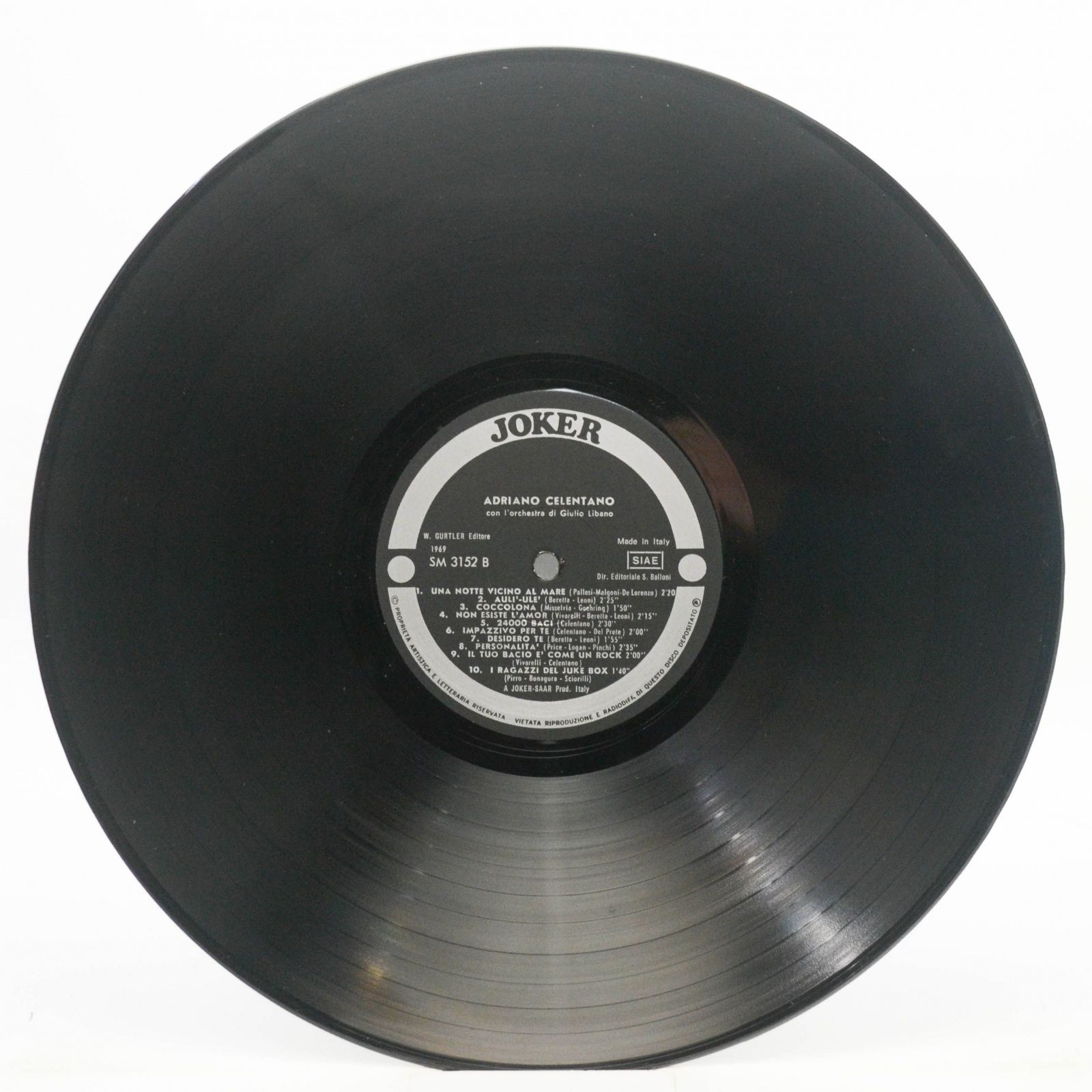 Adriano Celentano Con Giulio Libano E La Sua Orchestra — 20 Successi Di Adriano Celentano (Italy), 1964