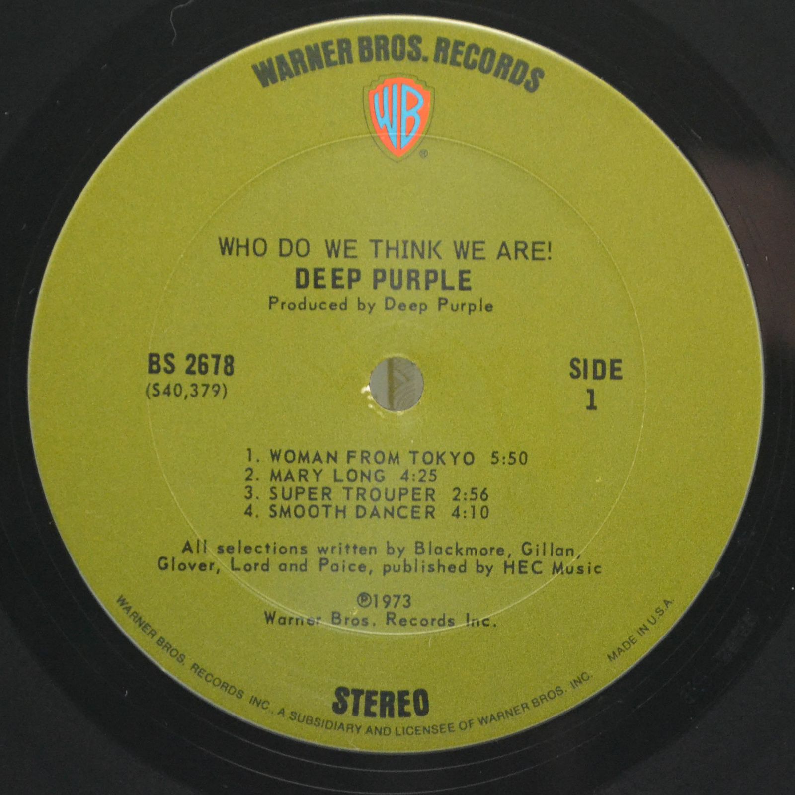 Deep Purple — Who Do We Think We Are (USA), 1973