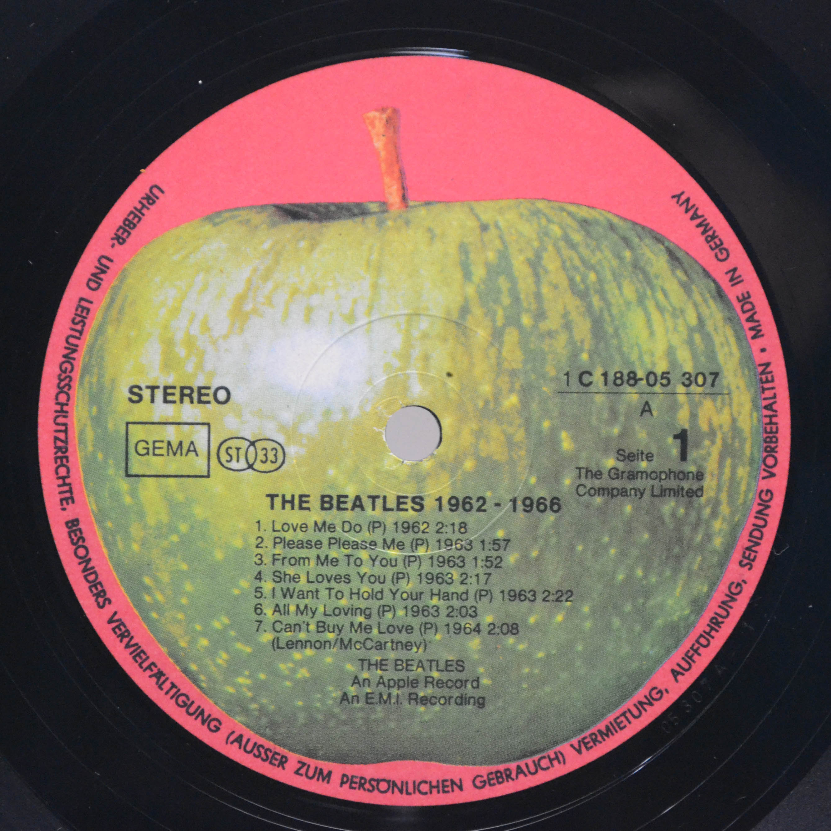 Beatles — 1962-1966 (2LP), 1973