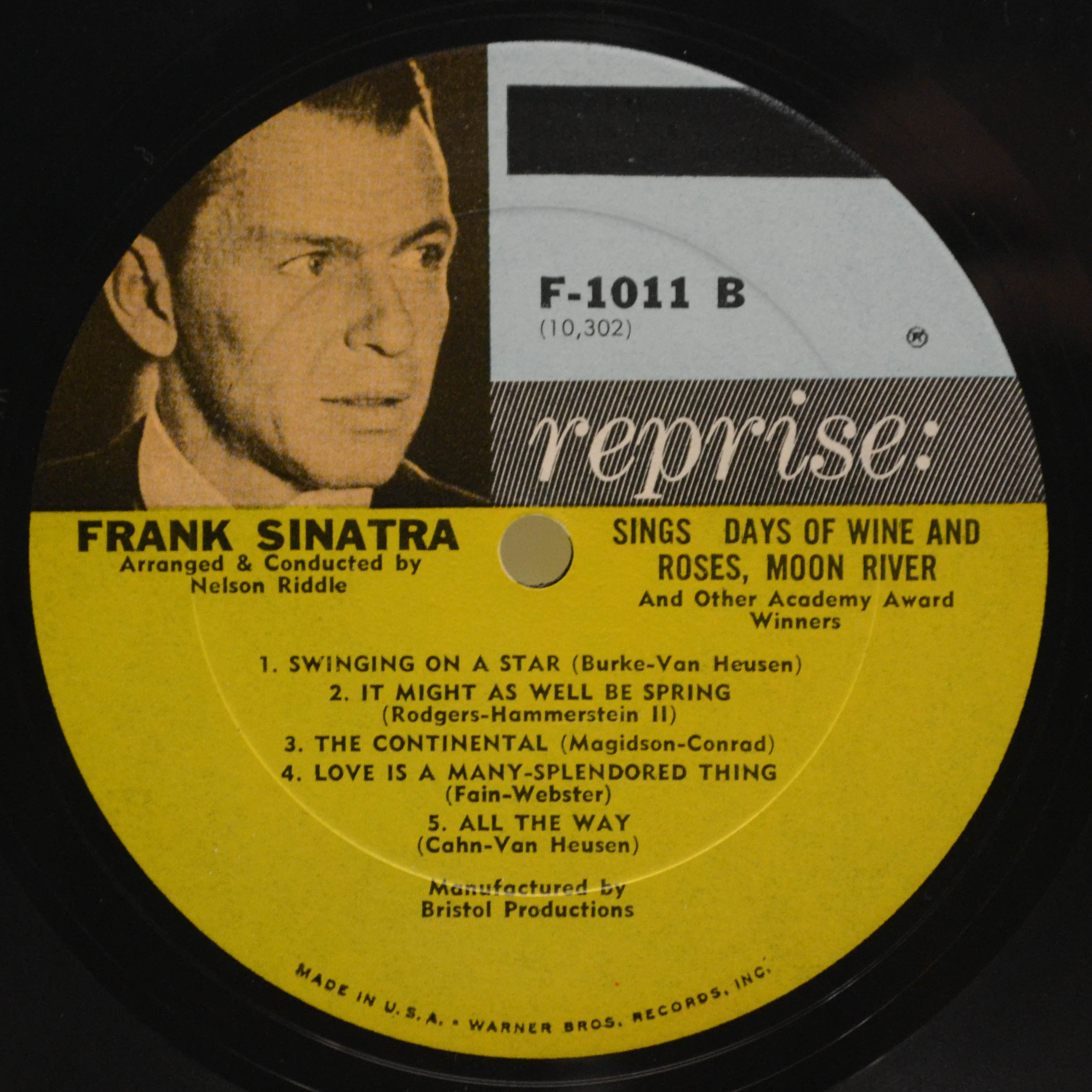 Frank Sinatra — Sings Days Of Wine And Roses, Moon River, And Other Academy Award Winners (1-st, USA), 1964