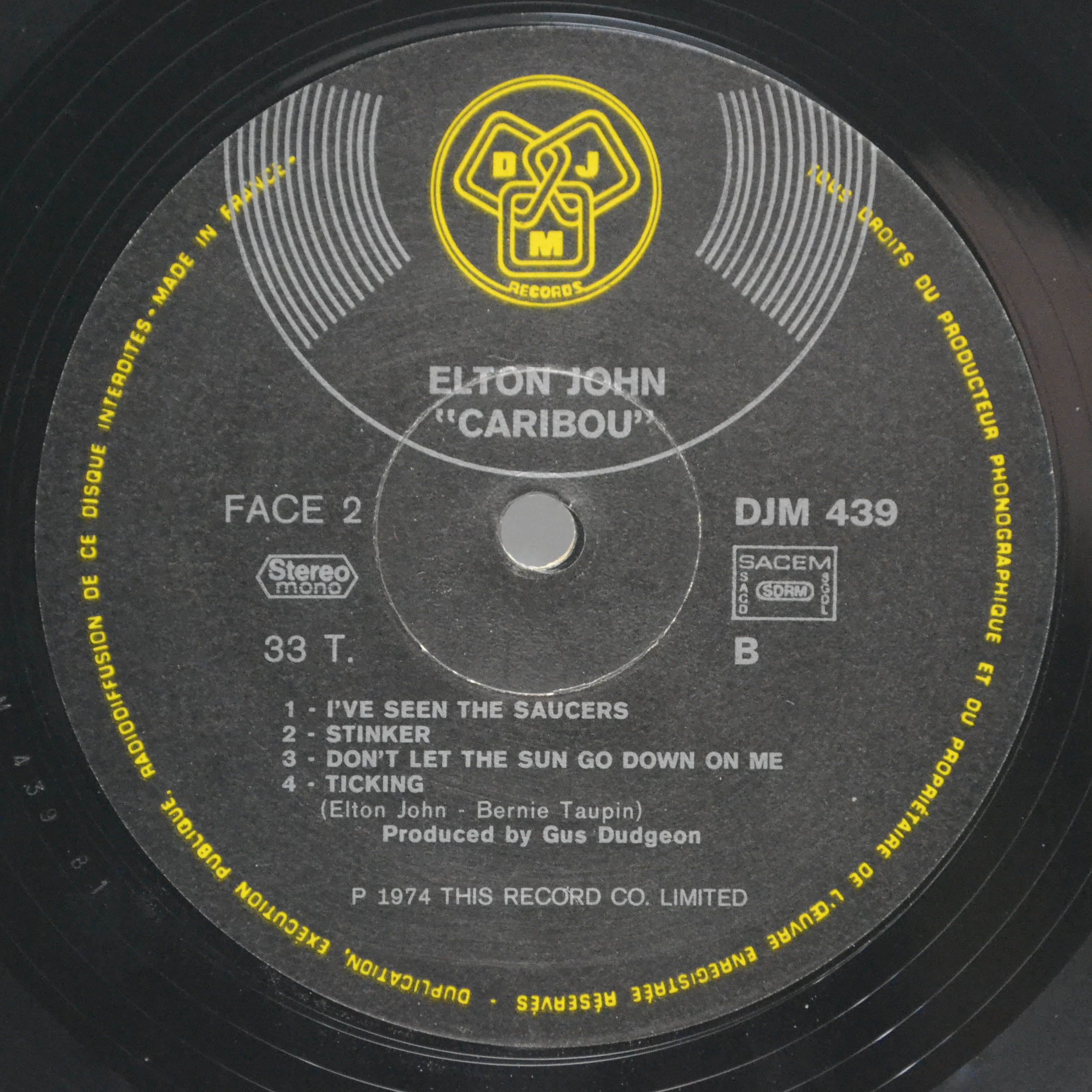 Elton John — Caribou, 1974