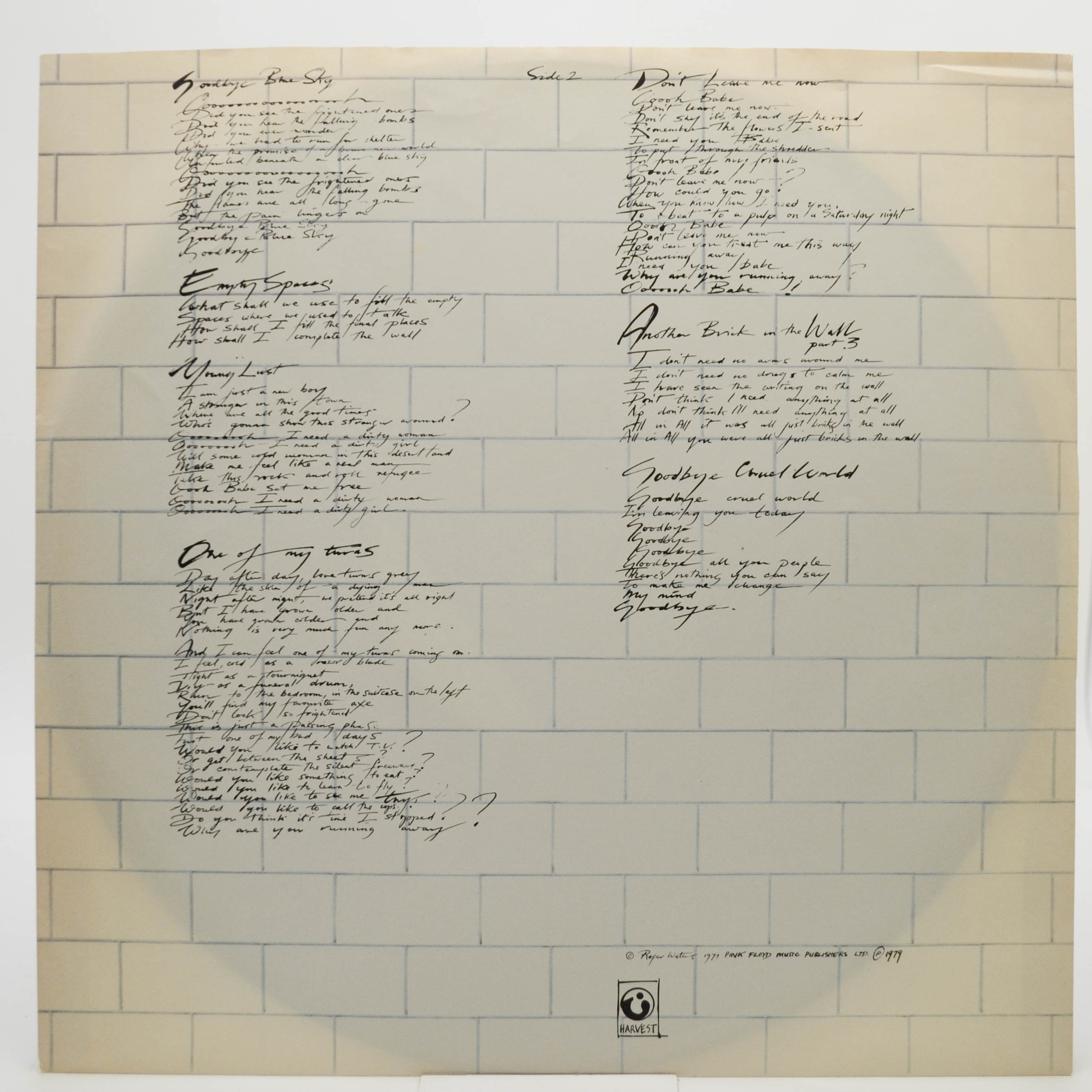 Pink Floyd — The Wall (2LP), 1979