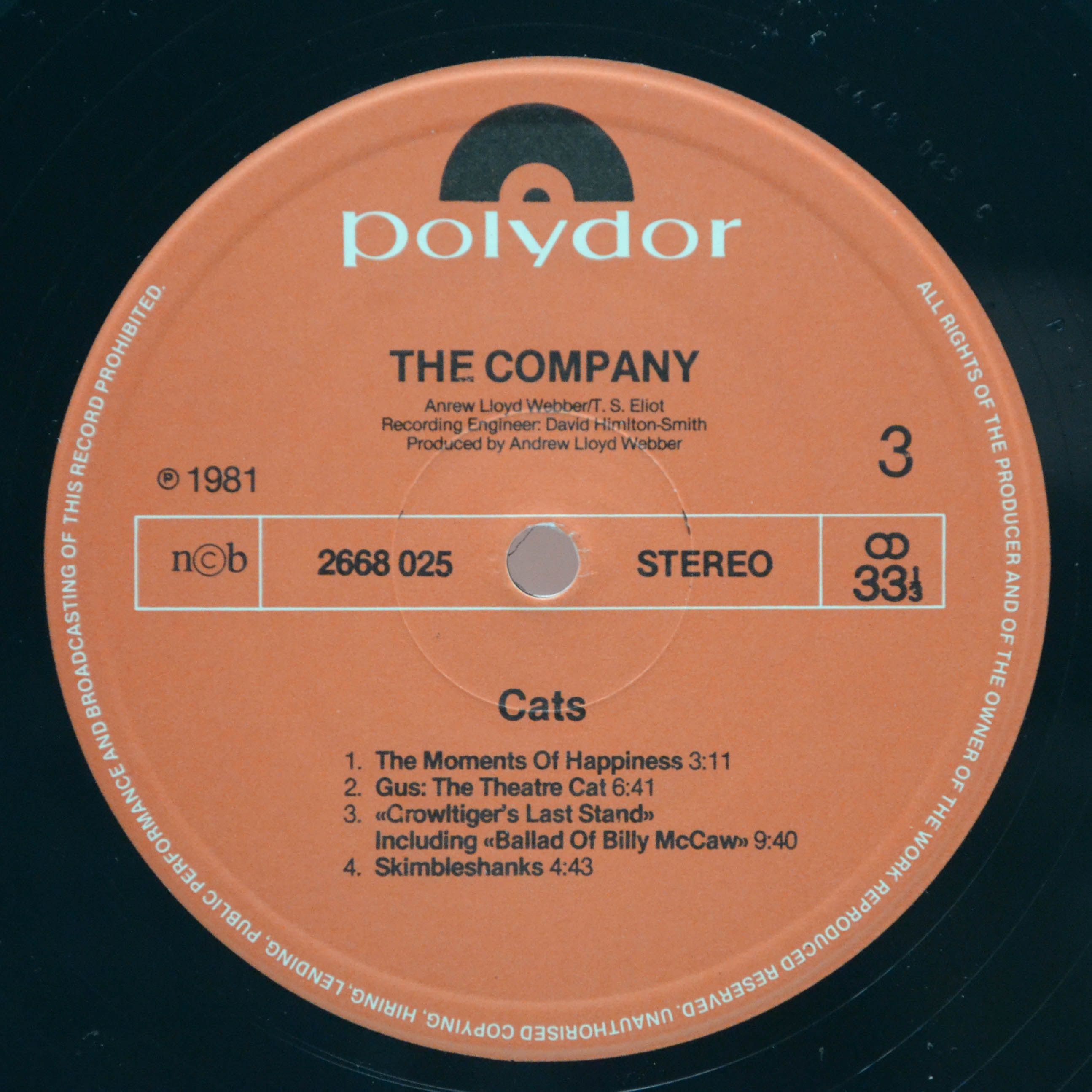 Andrew Lloyd Webber — Cats (2LP), 1981