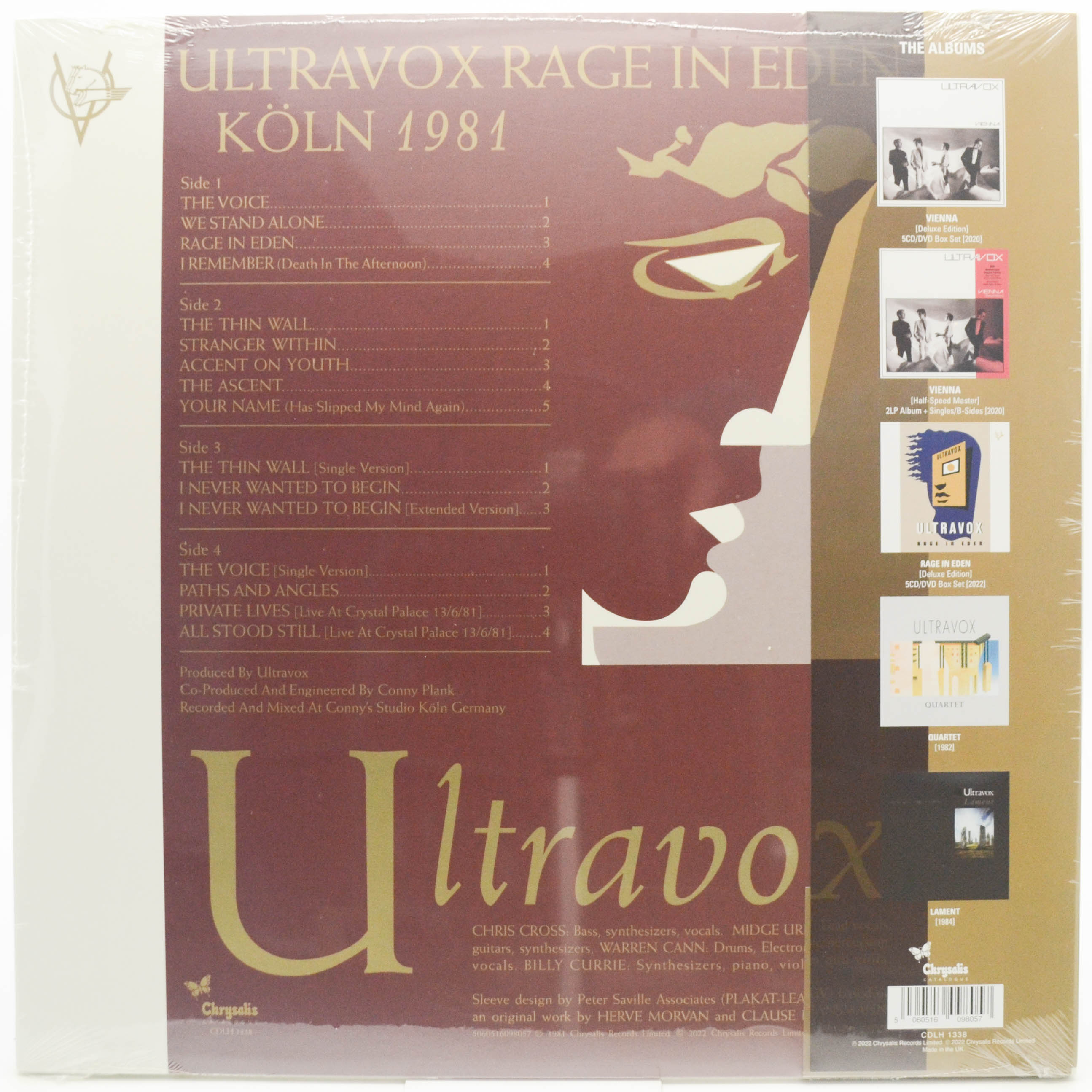 Ultravox — Rage In Eden (2LP), 1981