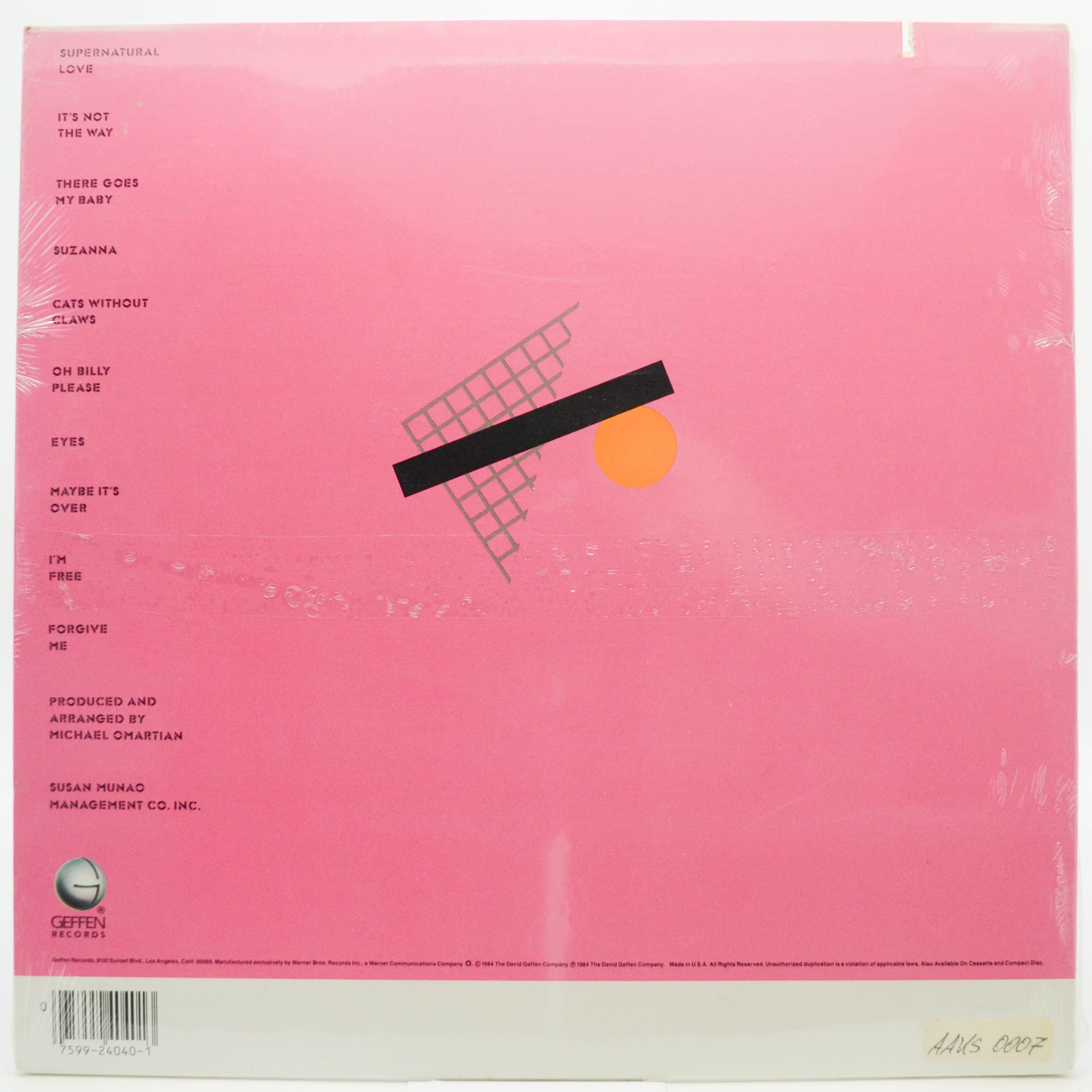 Donna Summer — Cats Without Claws (1-st, USA), 1984