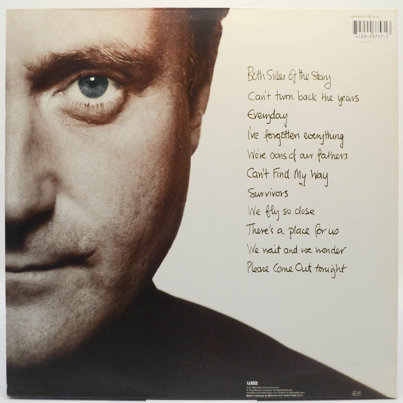 Phil Collins — Both Sides (2LP), 1993