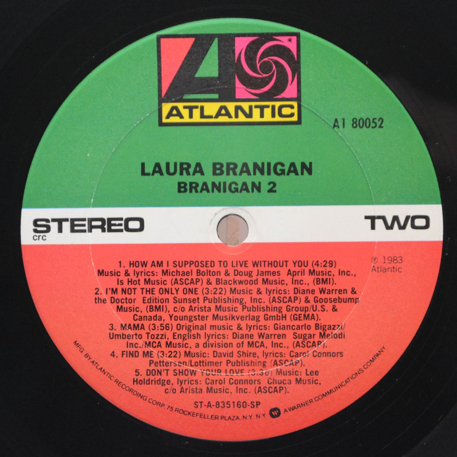 Laura Branigan — Branigan 2, 1983