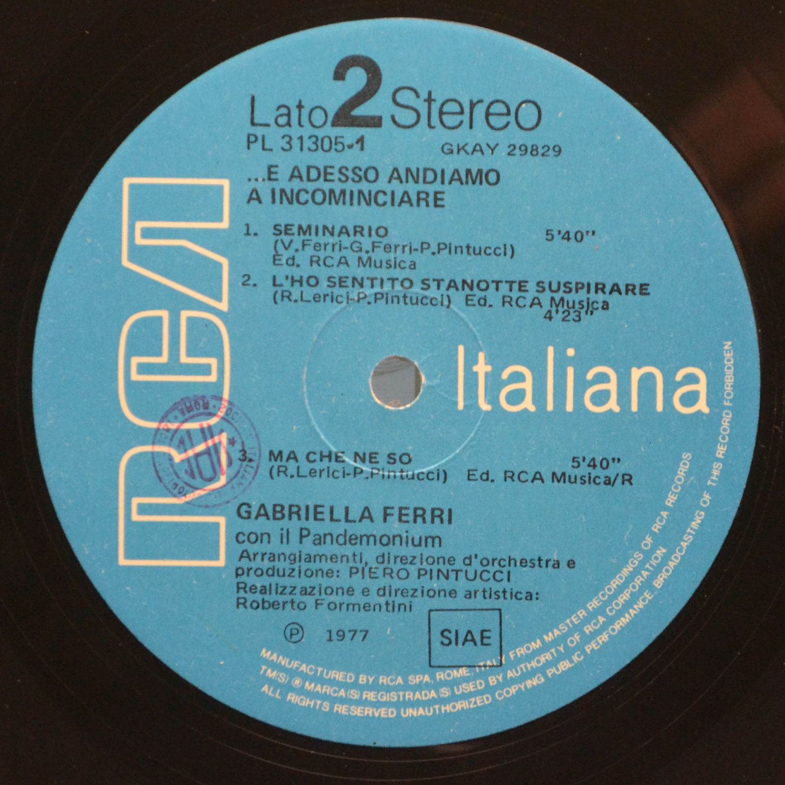 Gabriella Ferri — ...E Adesso Andiamo A Incominciare (2LP, Italy), 1977