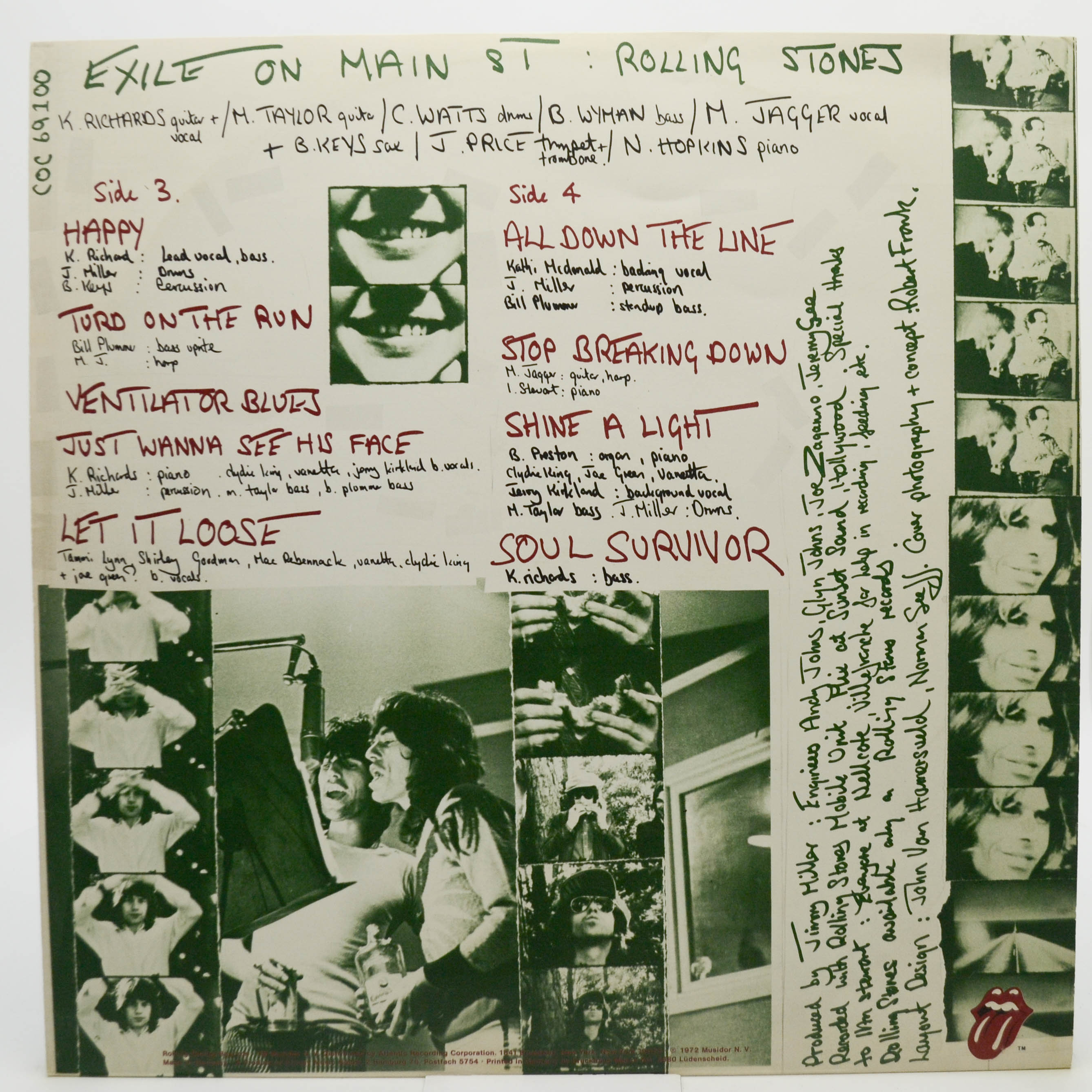 Rolling Stones — Exile On Main St (2LP), 1972