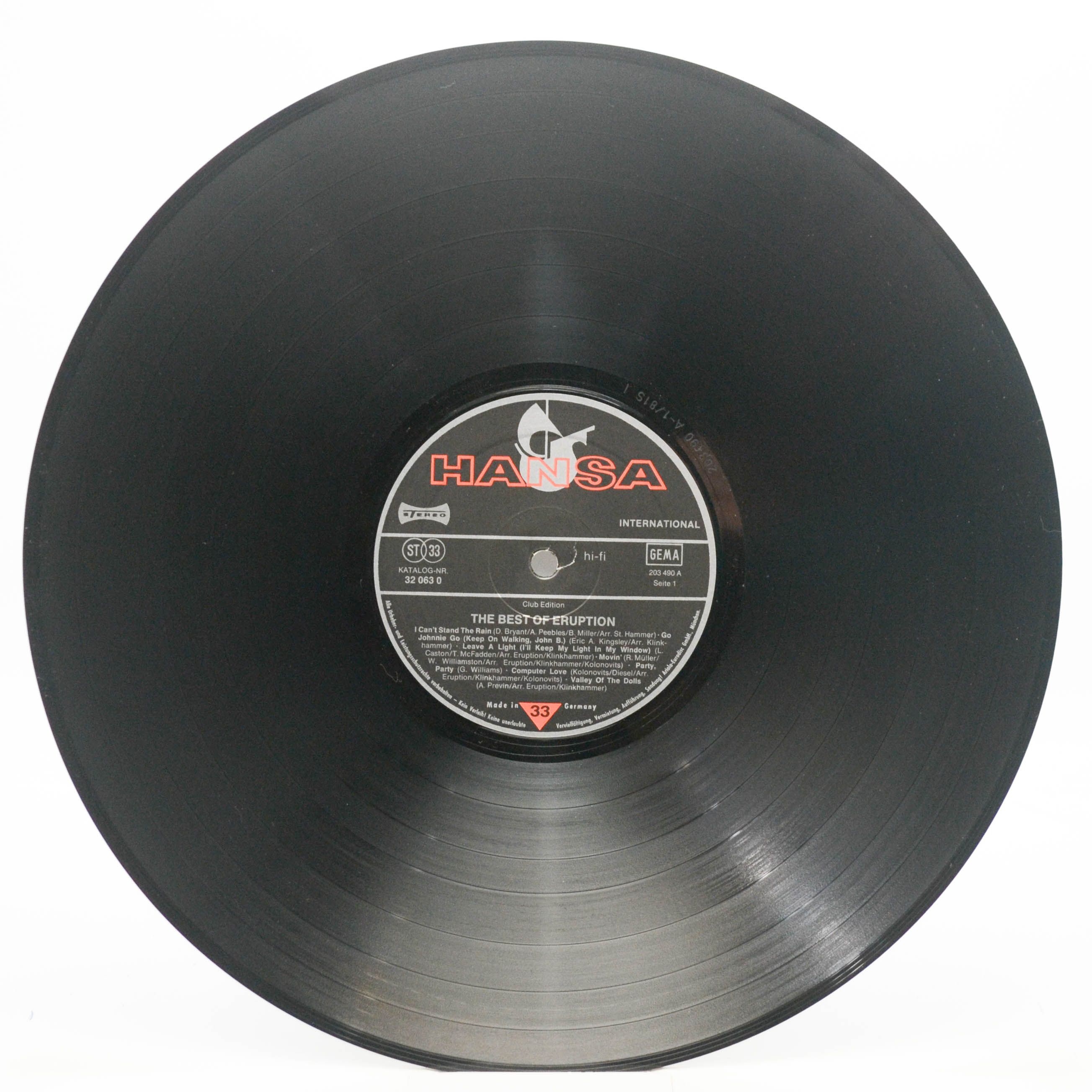 Eruption — The Best Of Eruption, 1981