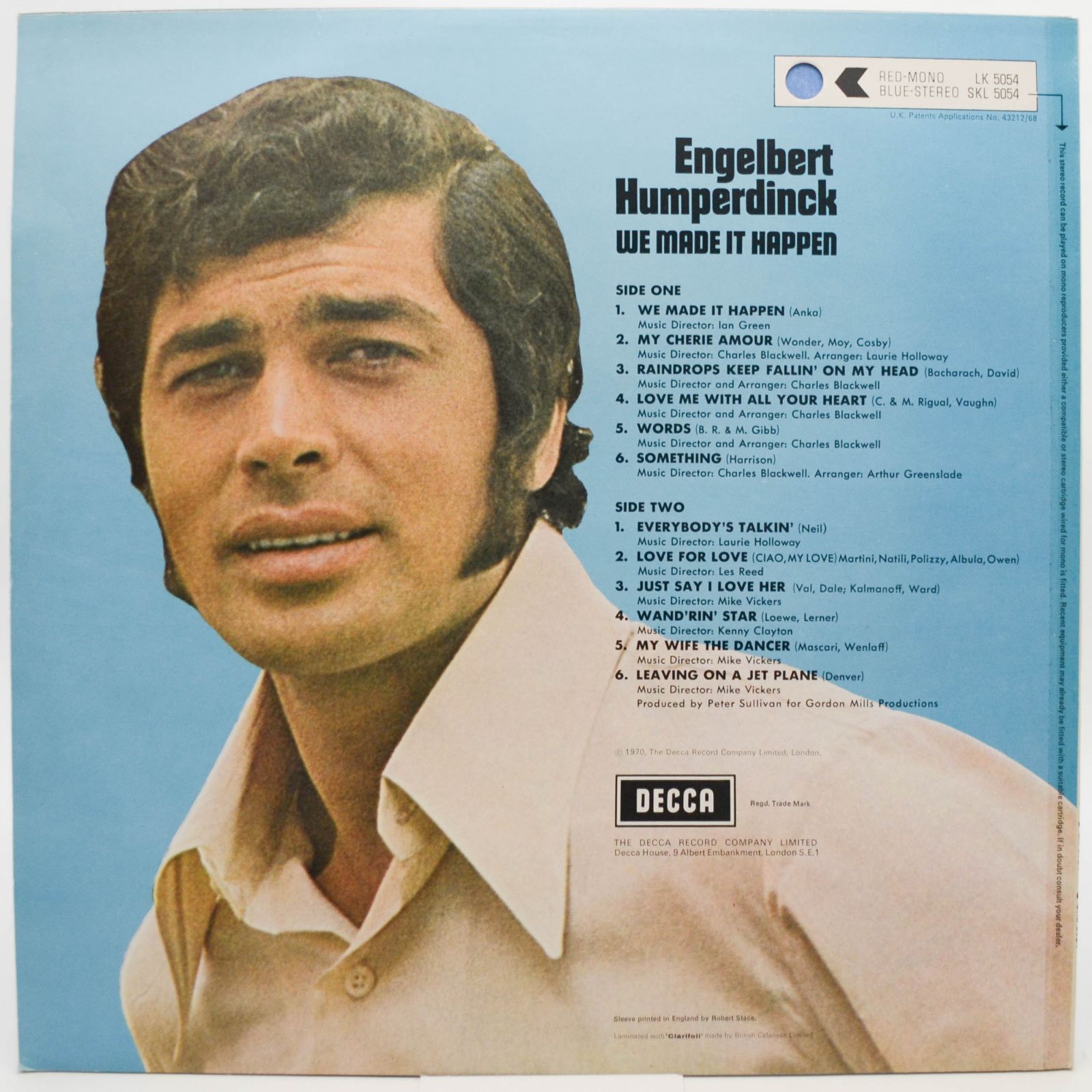Engelbert Humperdinck — We Made It Happen (UK), 1970