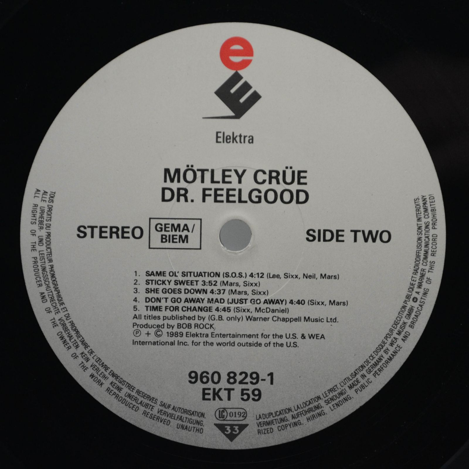Mötley Crüe — Dr. Feelgood, 1989