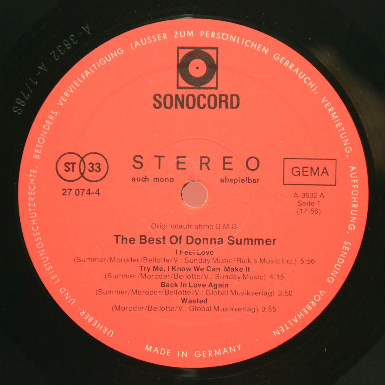 Donna Summer — The Best Of Donna Summer, 1978
